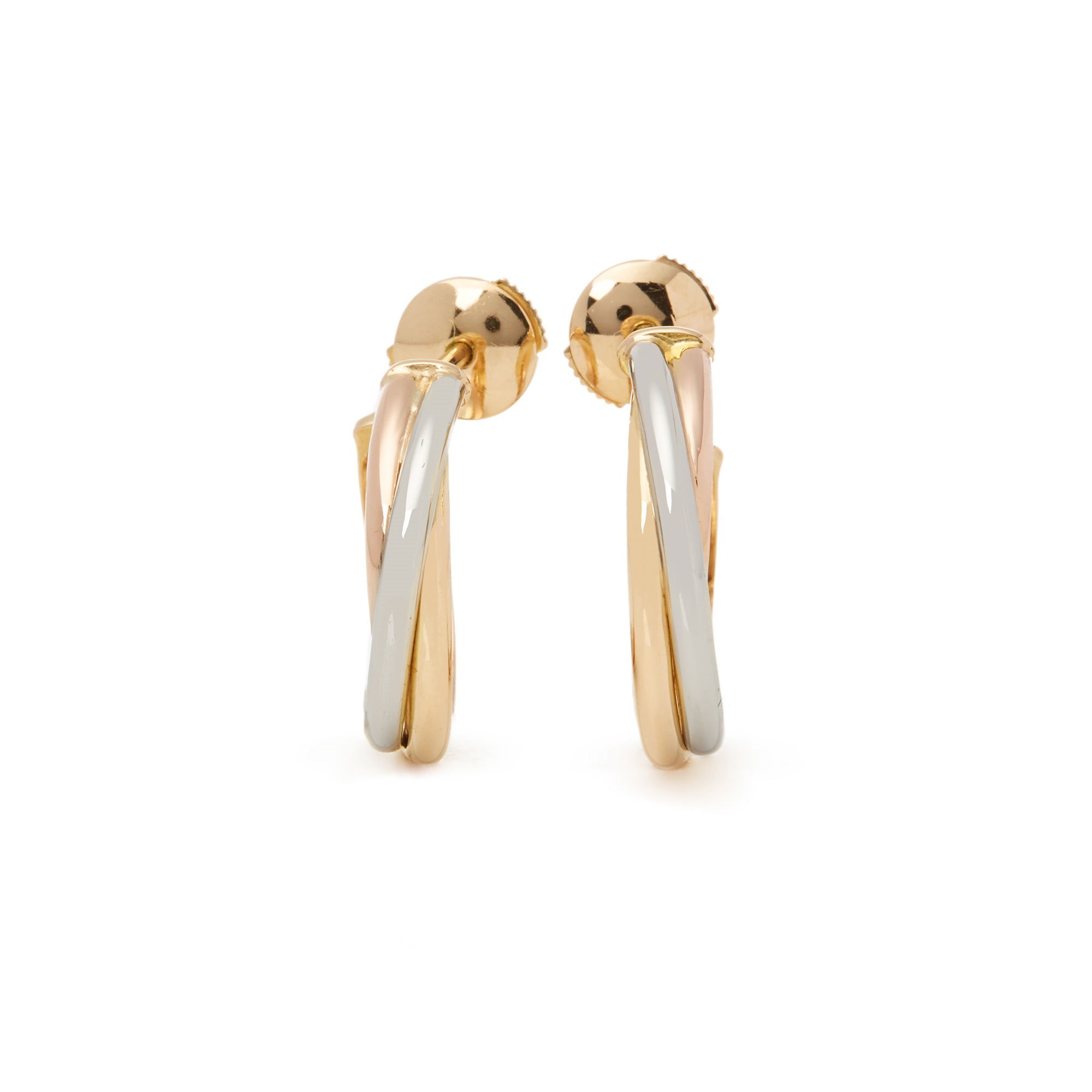 Cartier Trinity 18ct Gold Hoop Earrings