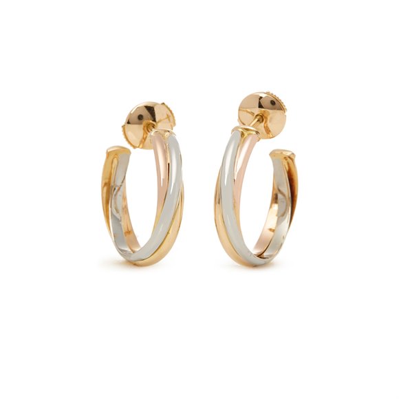Cartier Trinity 18ct Gold Hoop Earrings