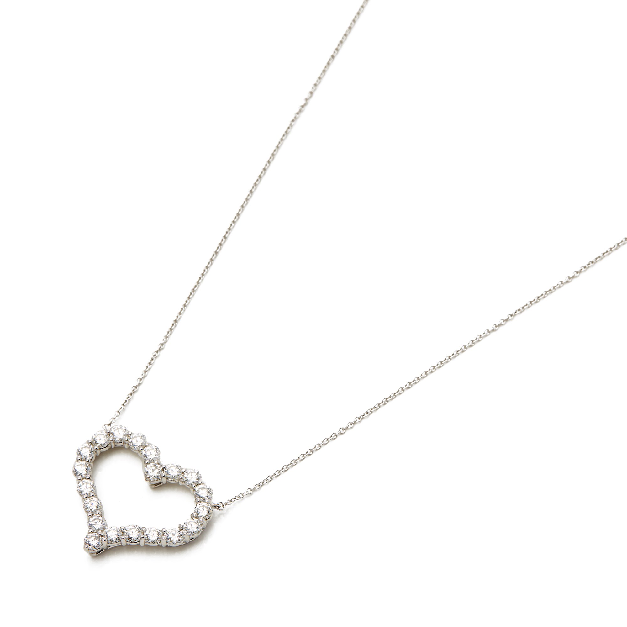 Tiffany & Co. Hearts Large 1.96ct Diamond platinum pendant