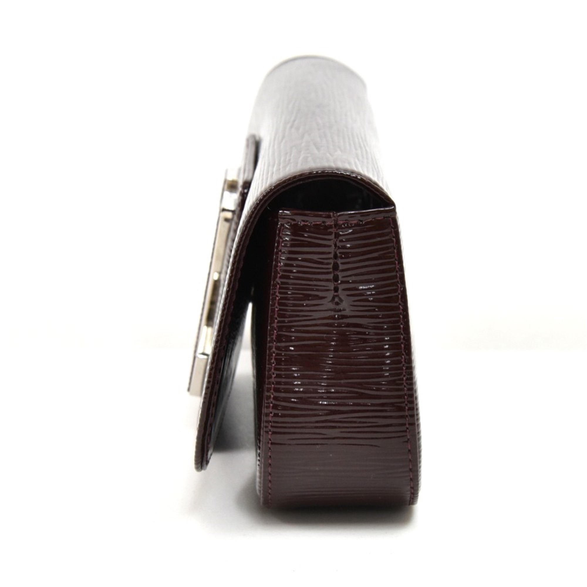 Louis Vuitton Brown Patent Epi Leather Sobe Electric Clutch