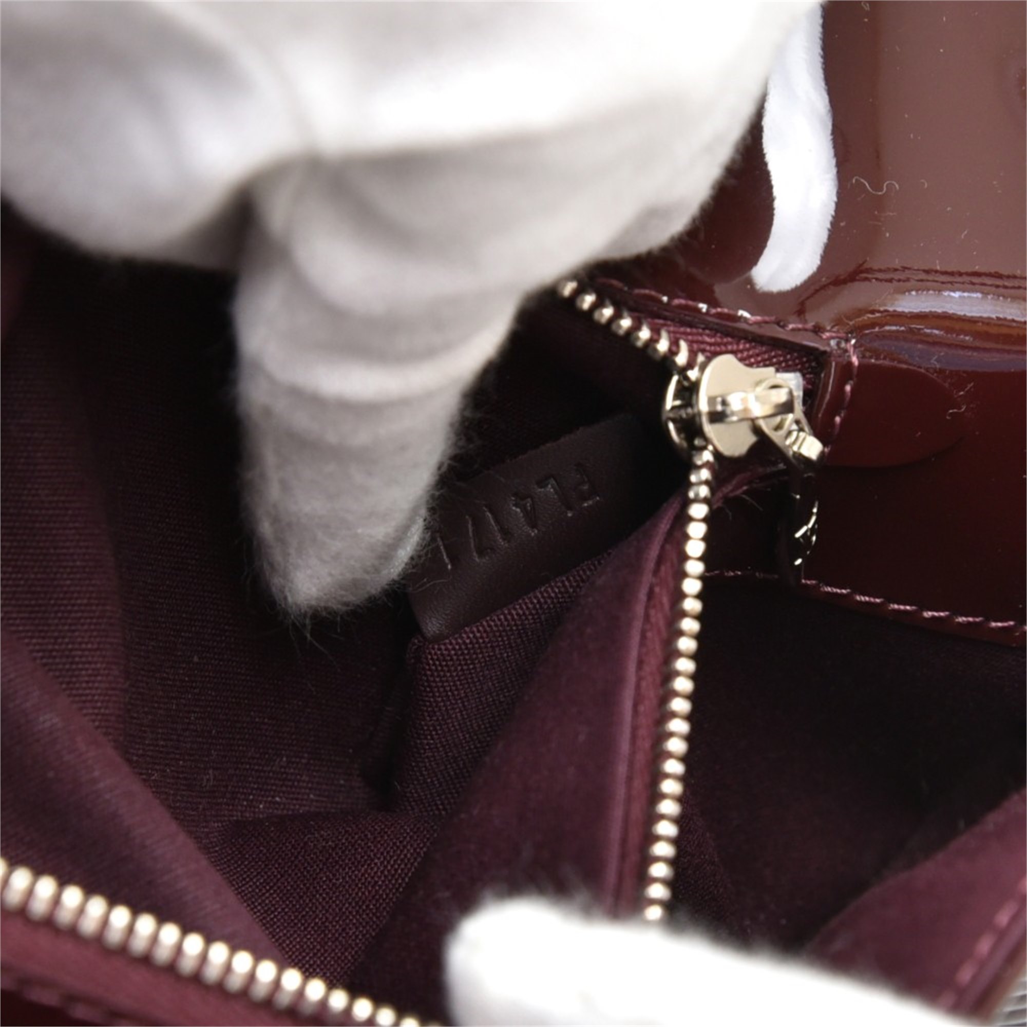 Louis Vuitton Brown Patent Epi Leather Sobe Electric Clutch