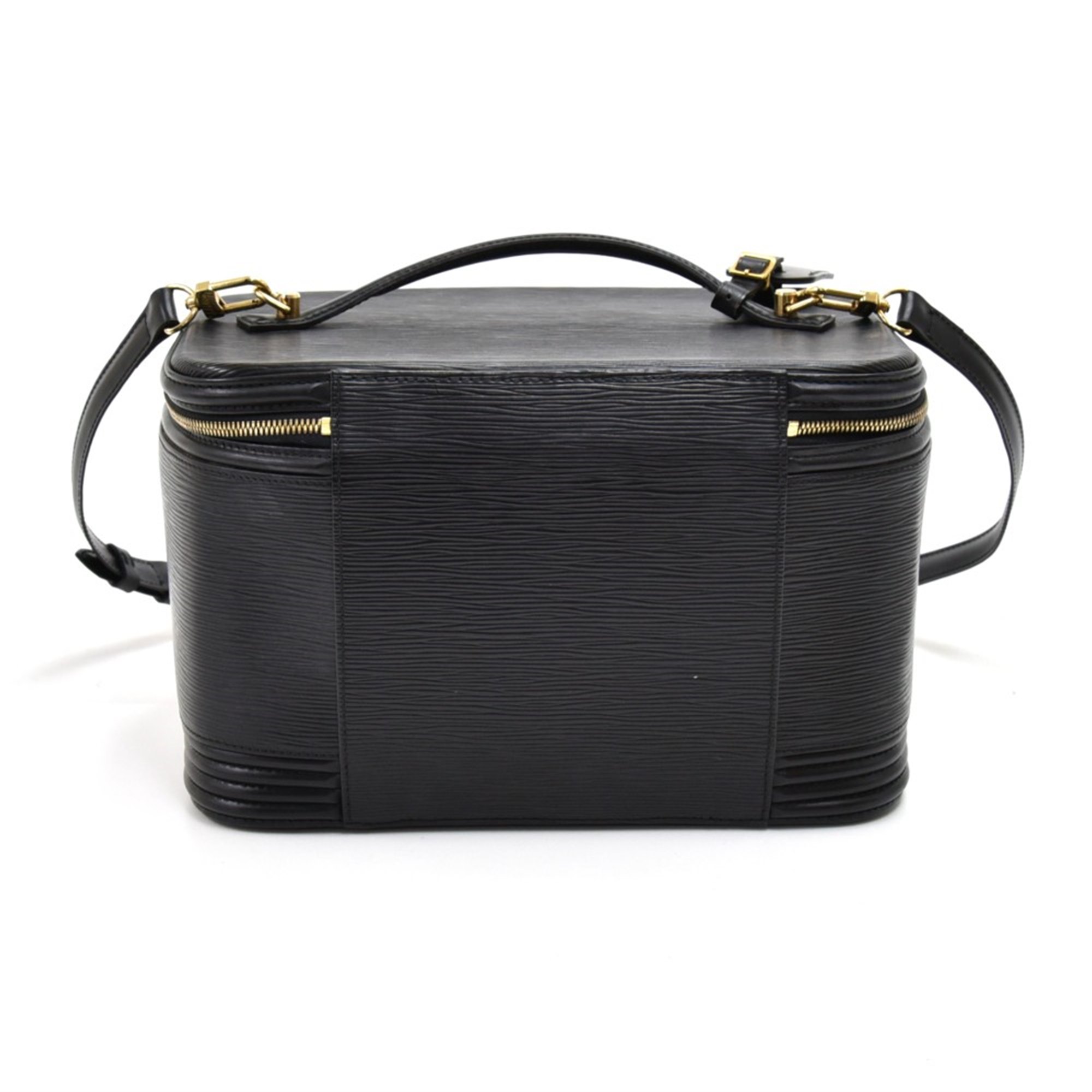 Louis Vuitton Black Epi Leather Vintage Vanity Case