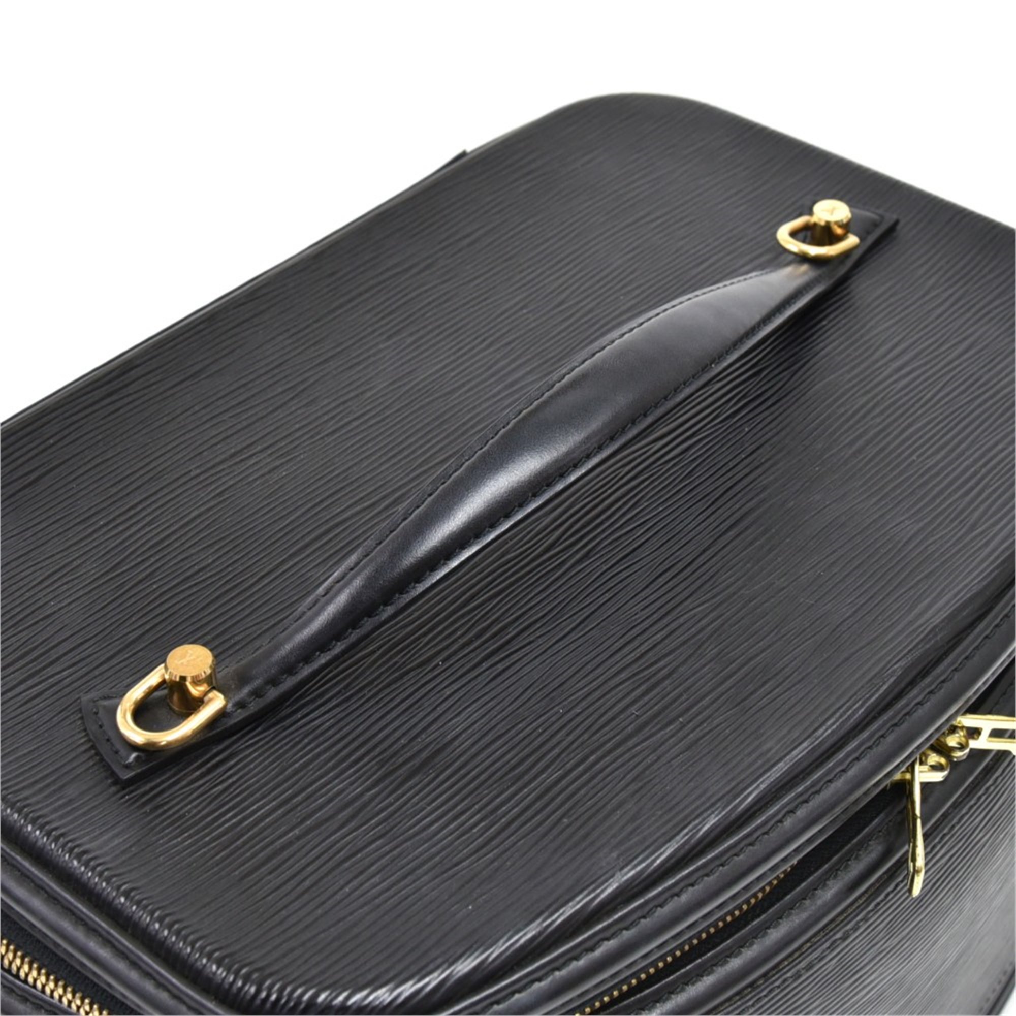 Louis Vuitton Black Epi Leather Vintage Vanity Case