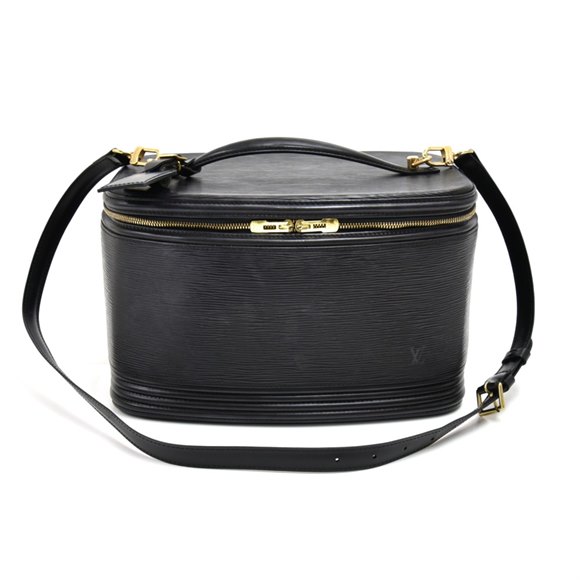 Louis Vuitton Black Epi Leather Vintage Vanity Case