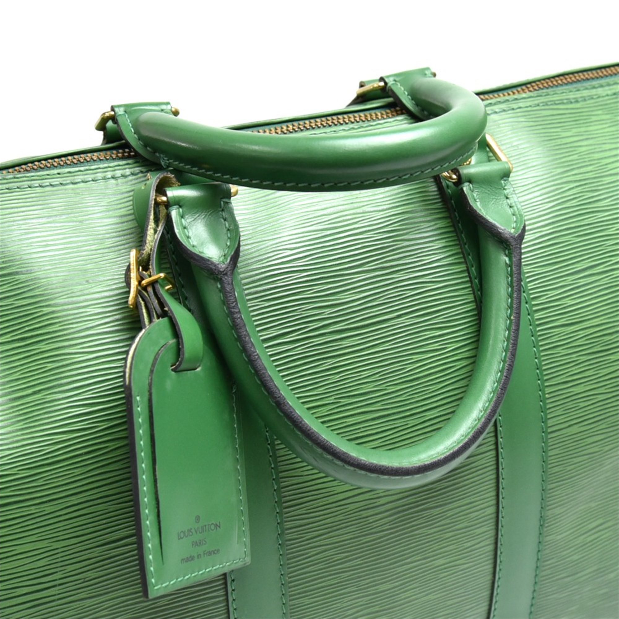 Louis Vuitton Green Epi Leather Vintage Keepall 45
