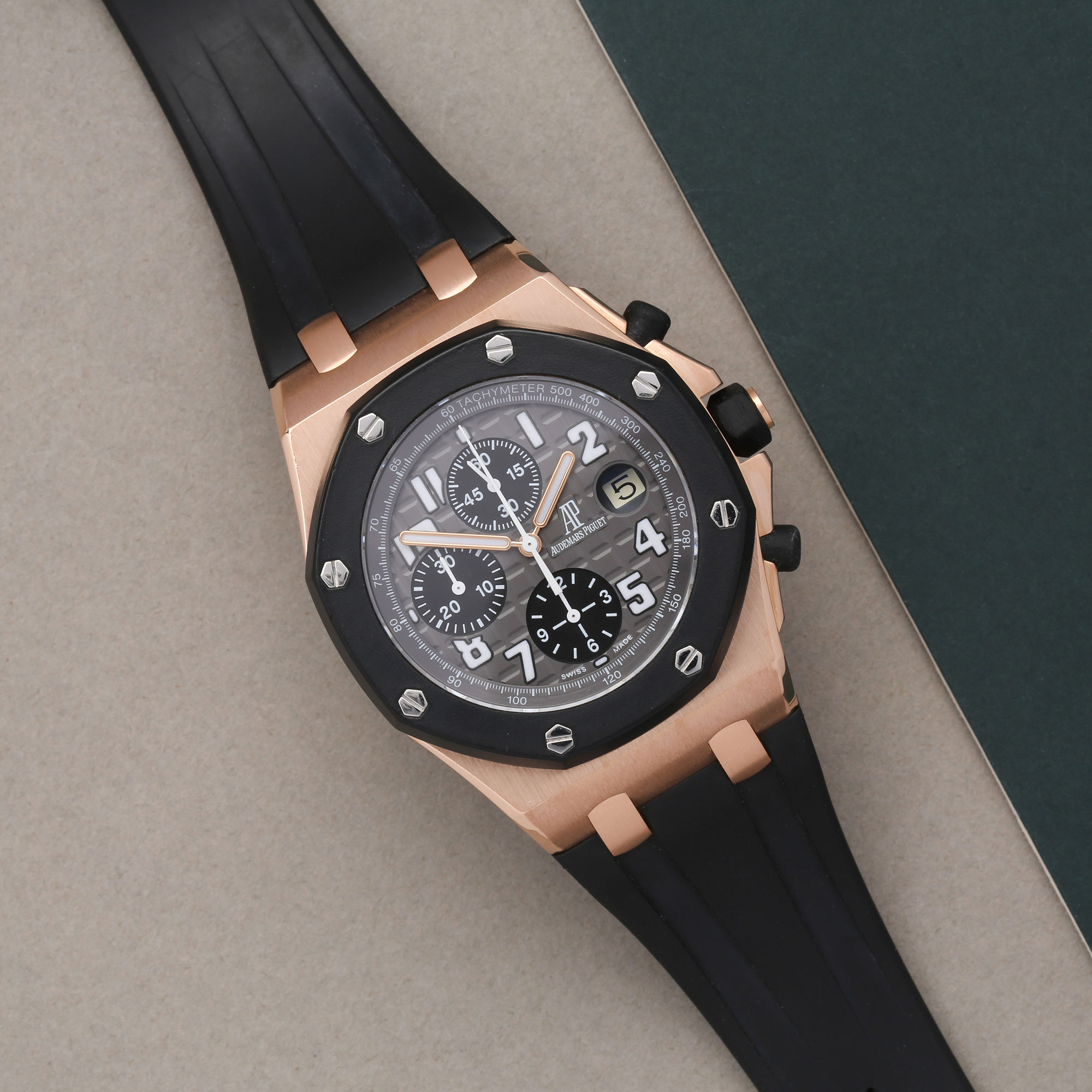 AUDEMARS PIGUET RUBBER CLAD ROYAL OAK OFFSHORE WATCH COM002768 | eBay