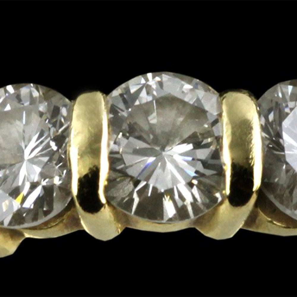 18K Yellow Gold 18ct Yellow Gold & Trilogy Diamond Ring