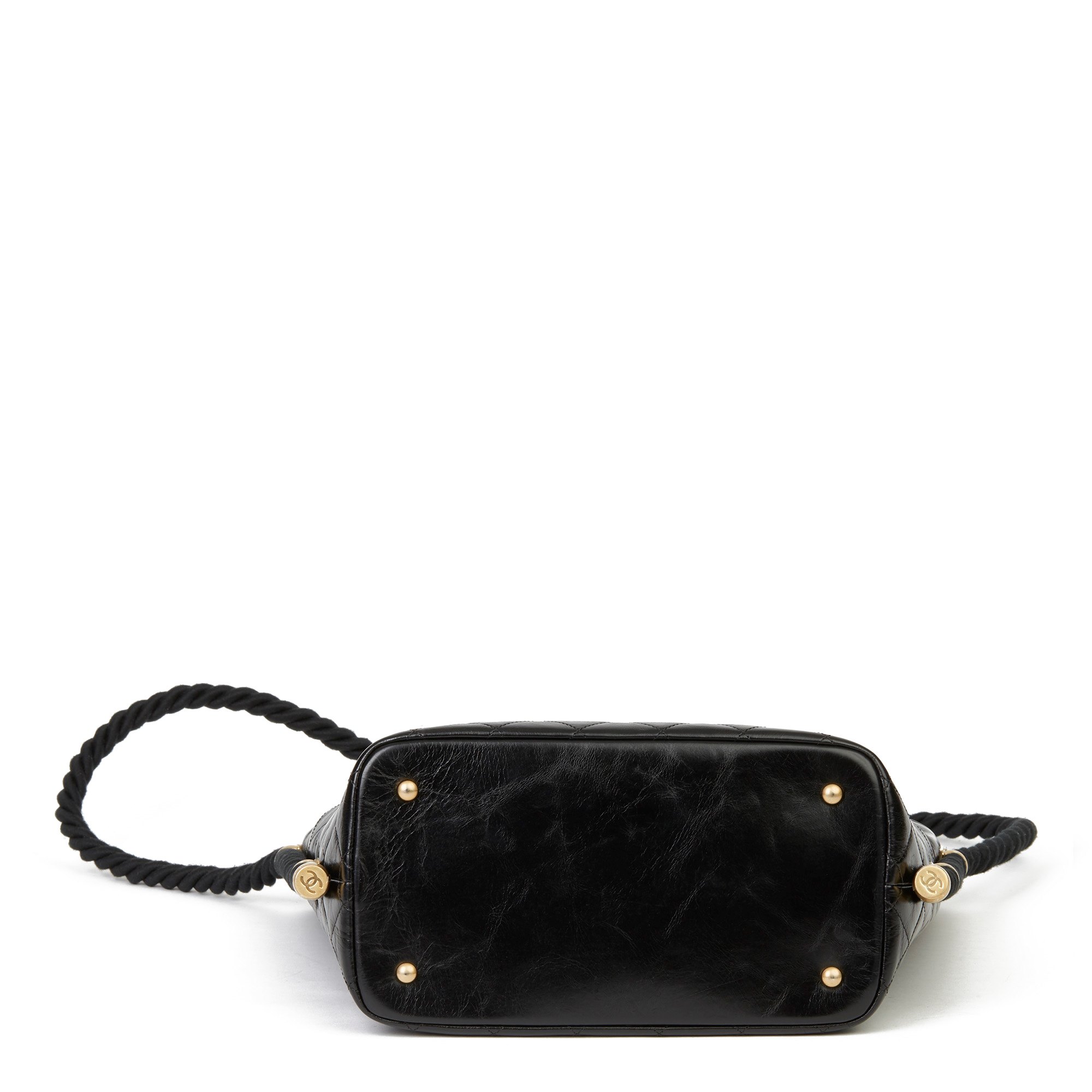 Chanel Black Quilted Aged Calfskin Leather En Vogue Hobo Bag