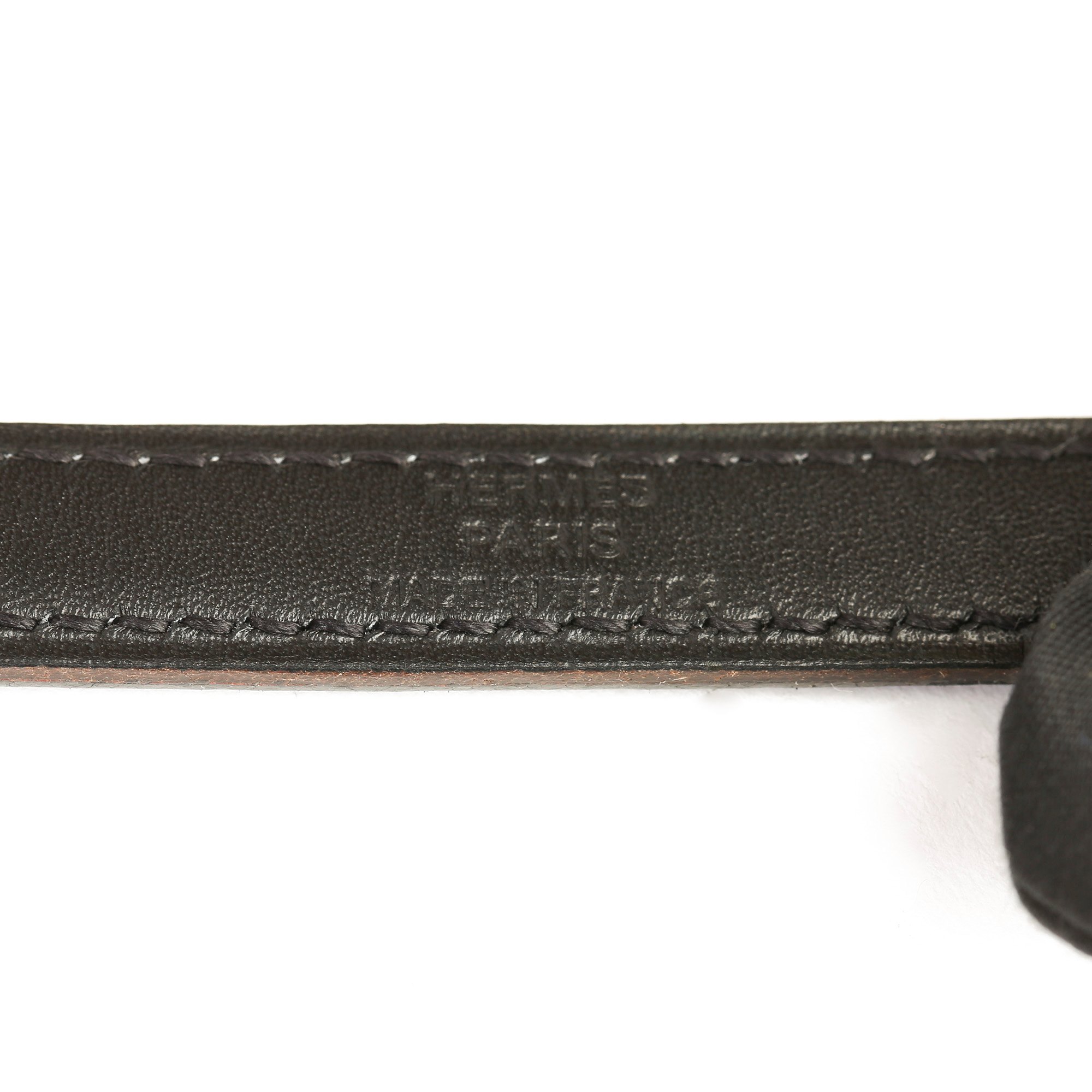 Hermès Black Shearling Belt Pouch