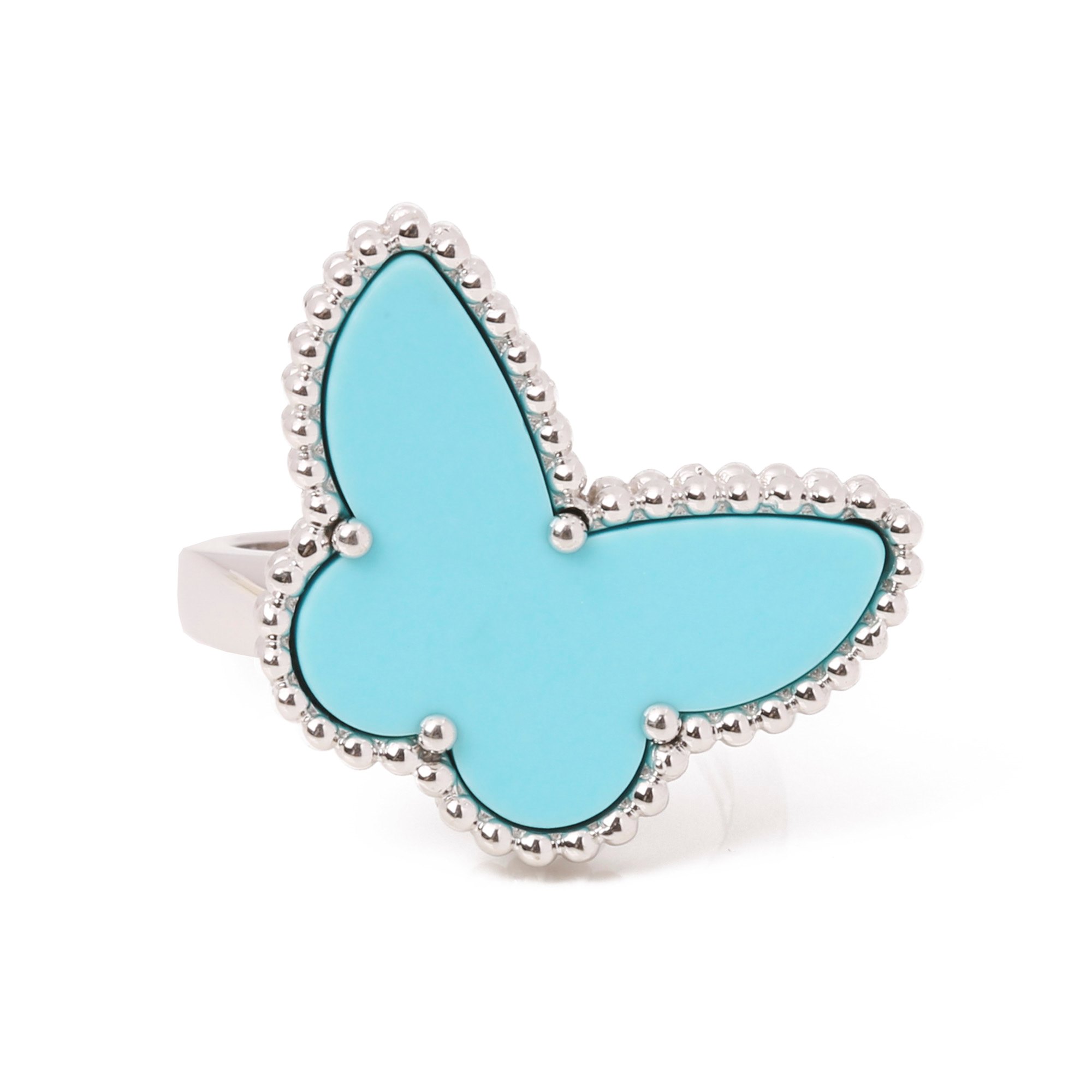 Van Cleef & Arpels Lucky Alhambra Turquoise Butterfly Ring