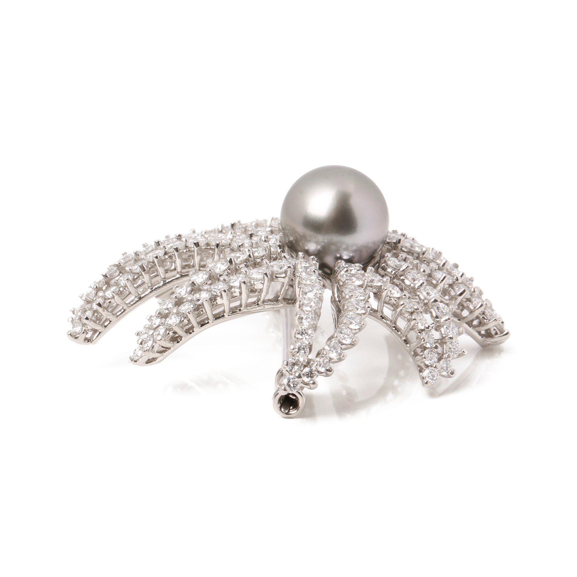 Tiffany & Co. Pearl & diamond fireworks brooch