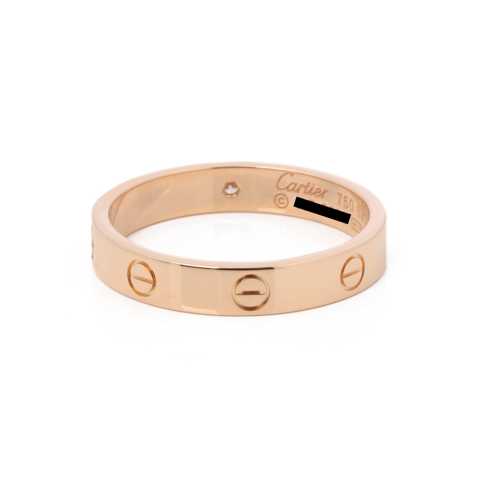 Cartier Love Wedding Band Ring 1 Diamond COMJ506 | Second Hand Jewellery