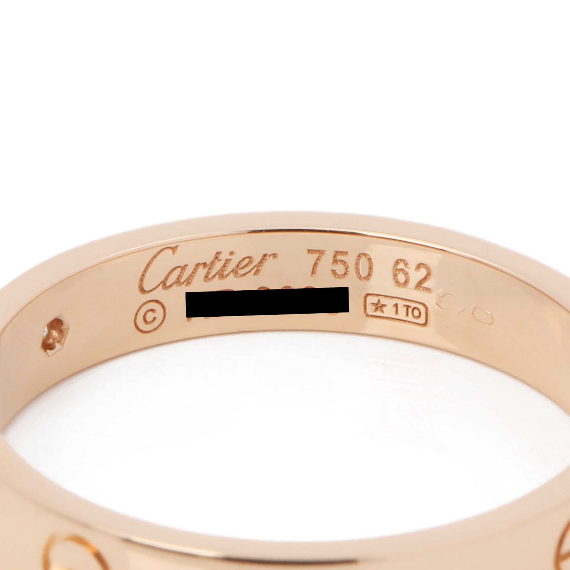 Cartier Love Wedding Band Ring 1 Diamond