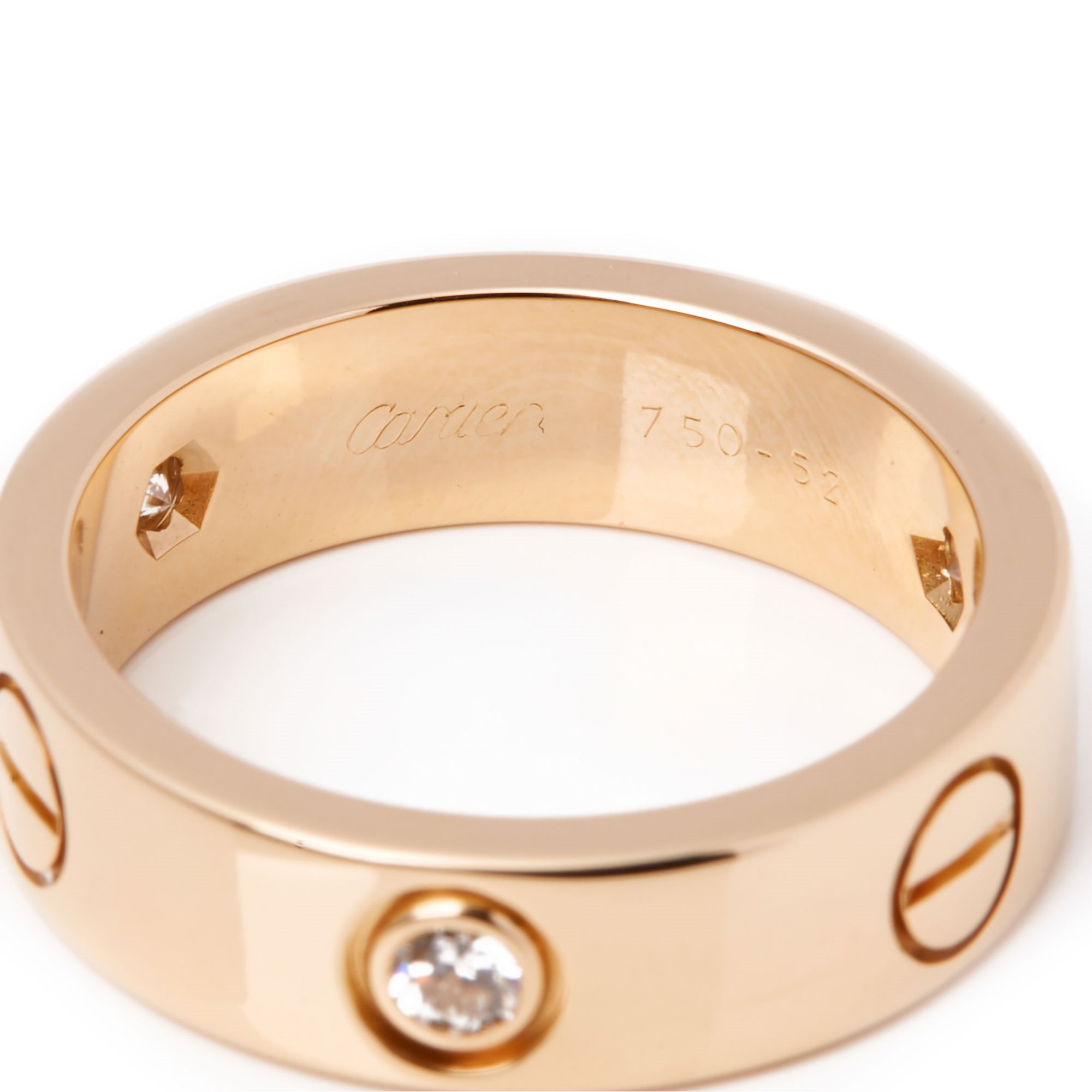 Cartier Love 3 Diamond Ring COMJ488 Second Hand Jewellery Xupes