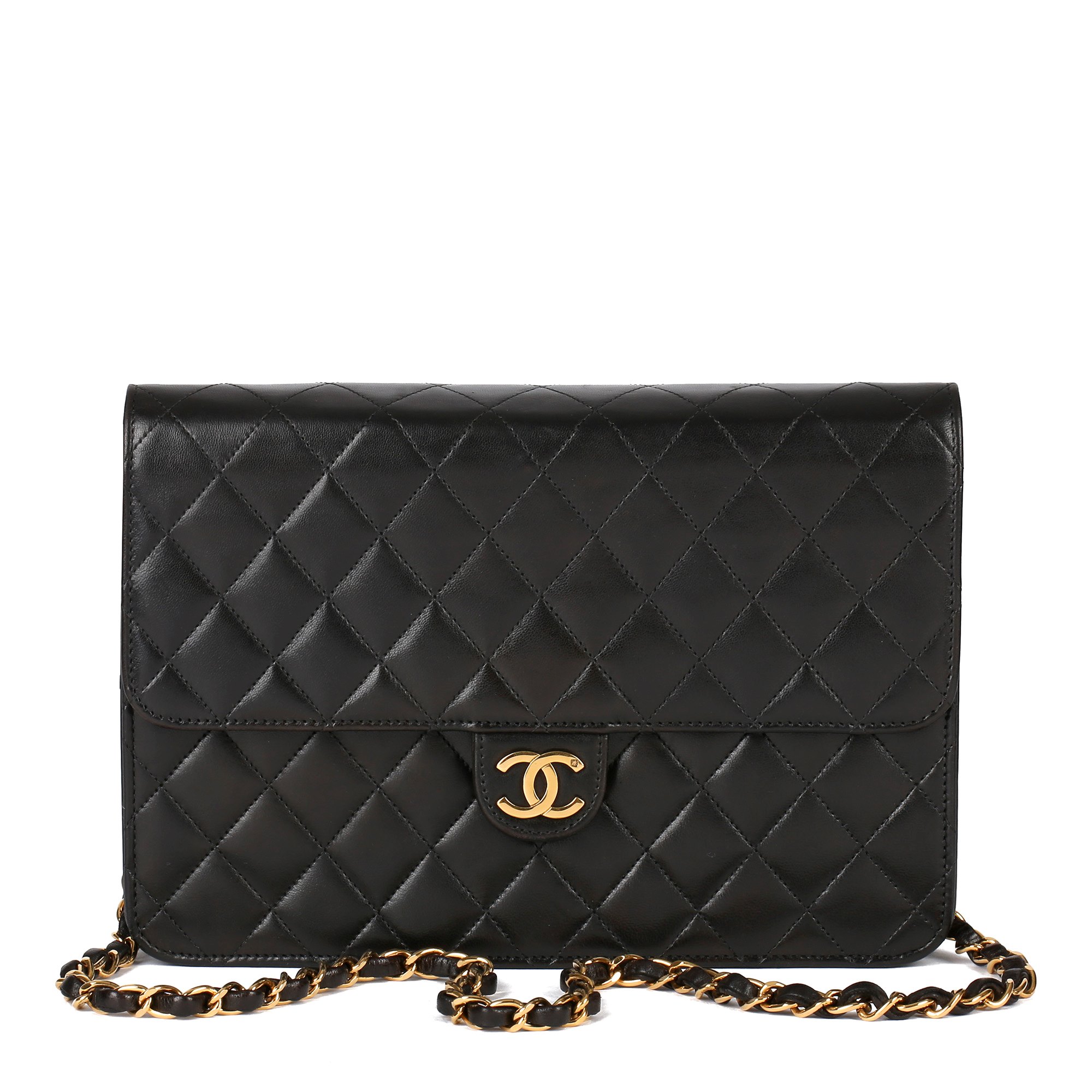 chanel quilted single flap bag