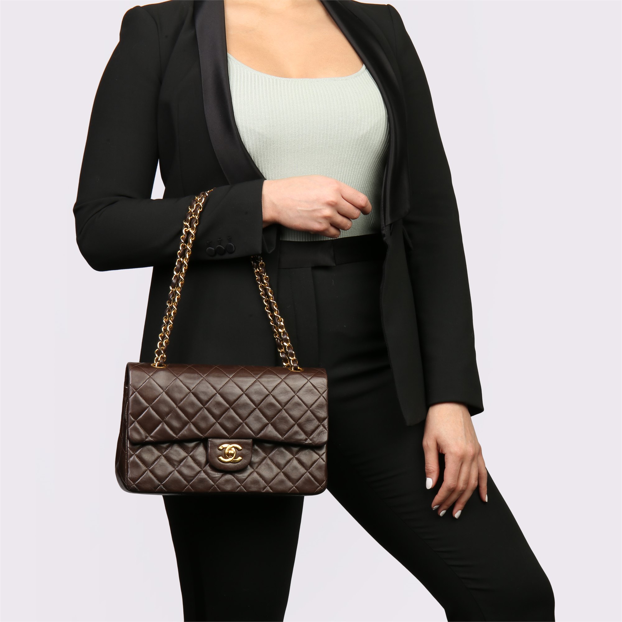 Chanel Medium Classic Double Flap Bag 1991 HB3752 | Second Hand Handbags