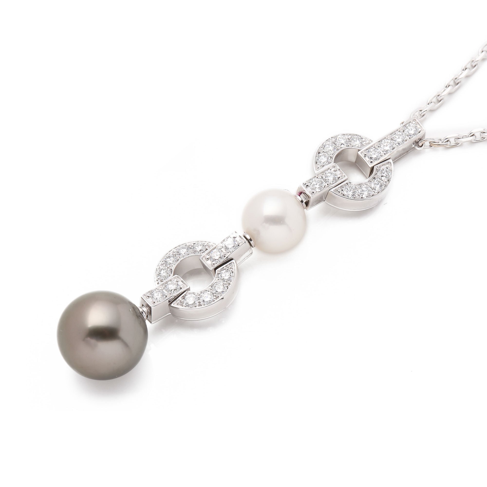 Cartier Himalia Diamond and Pearl Necklace