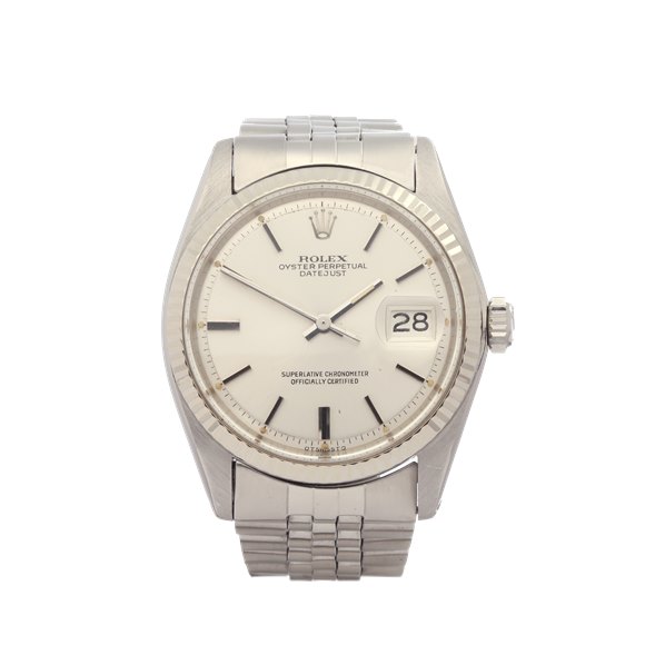 datejust white gold and stainless steel automatic