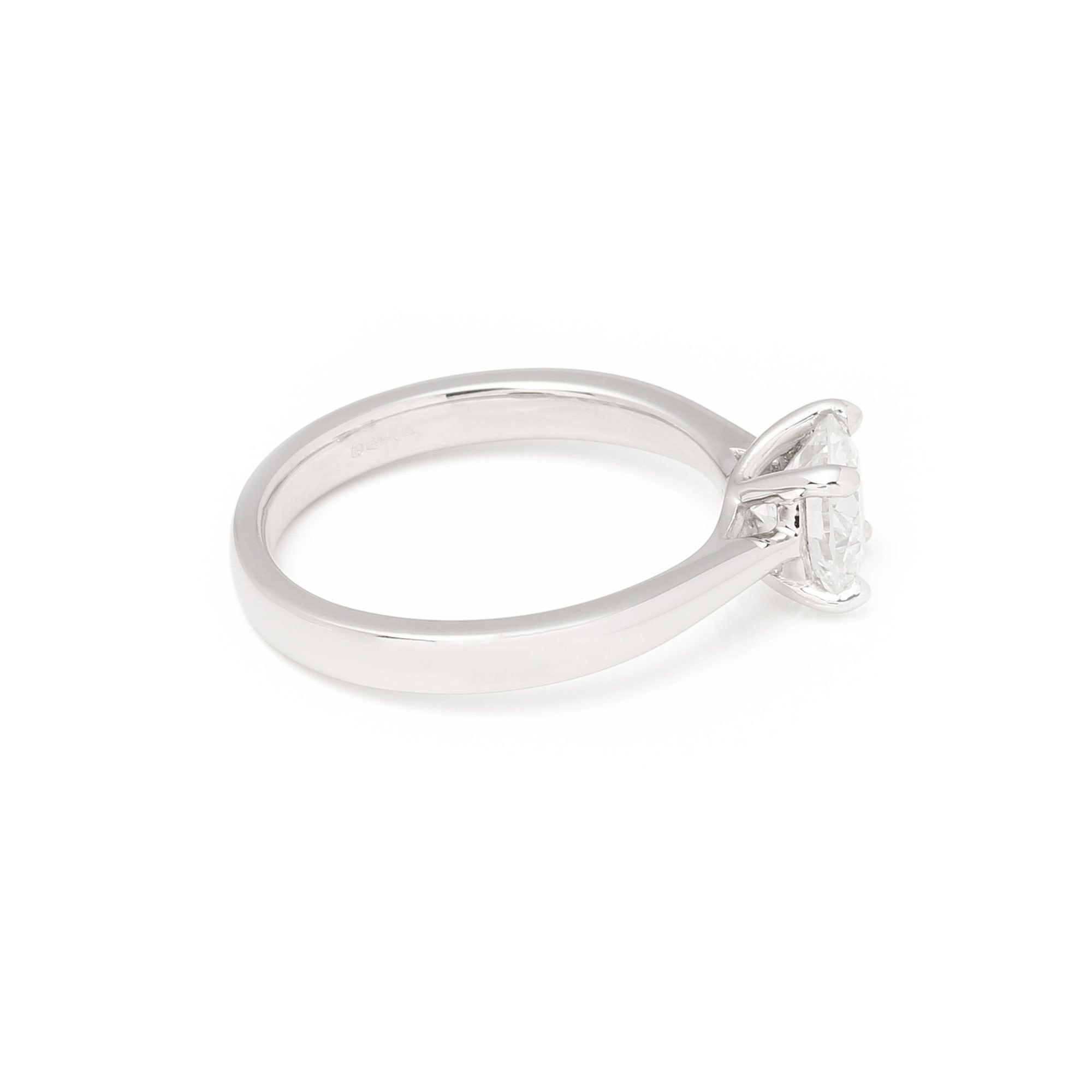 Diamanten 1.1ct Diamond Solitaire Platinum Ring