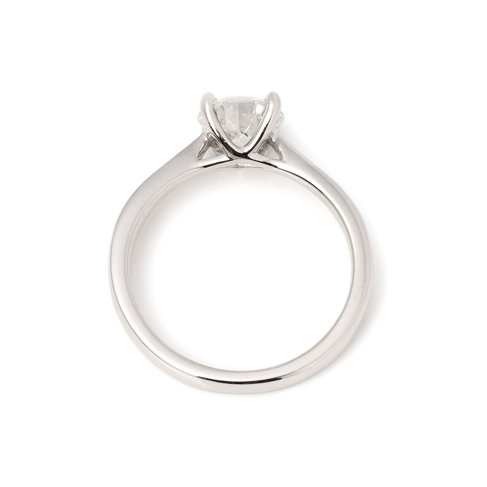 Diamanten 1.1ct Diamond Solitaire Platinum Ring