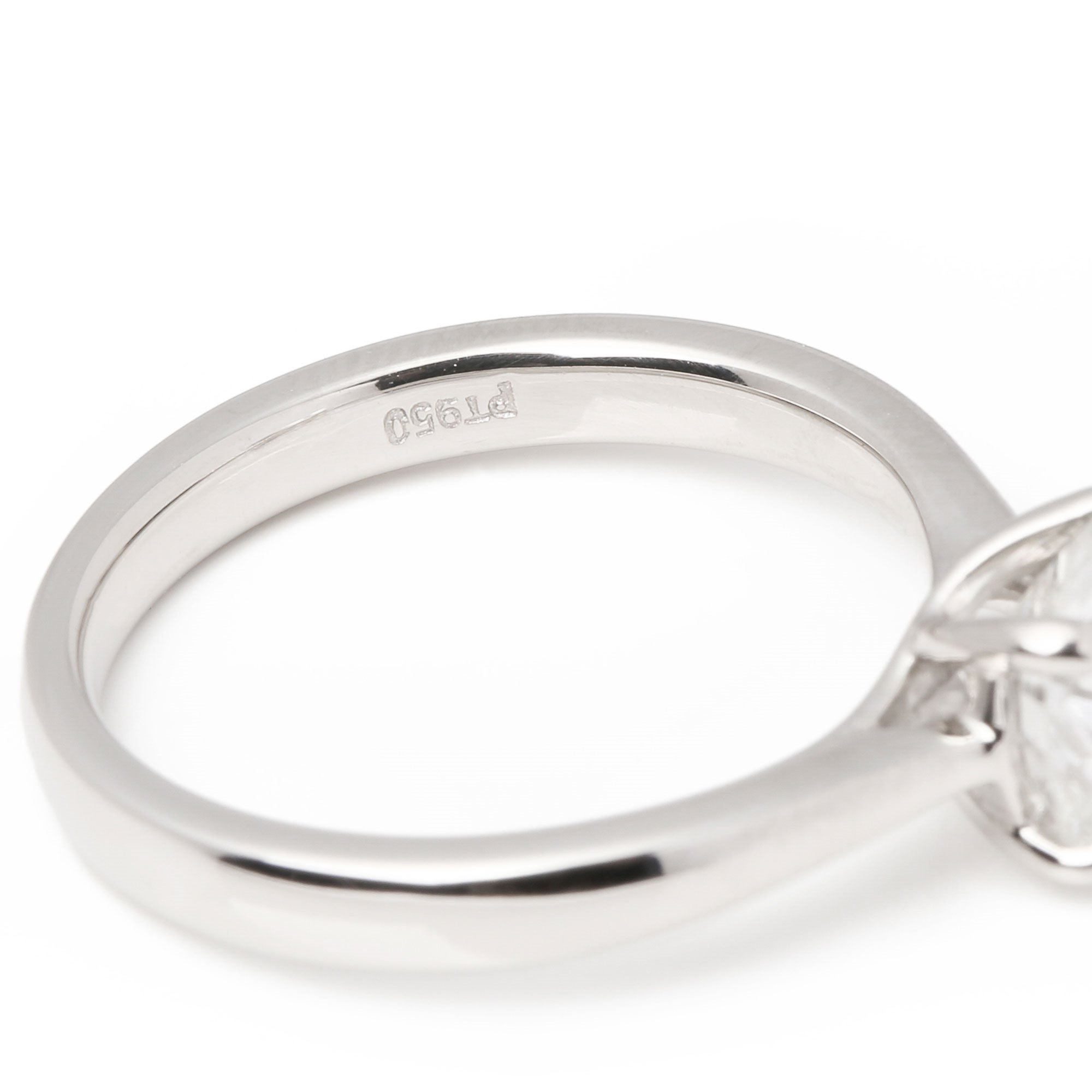 Diamanten 1.1ct Diamond Solitaire Platinum Ring