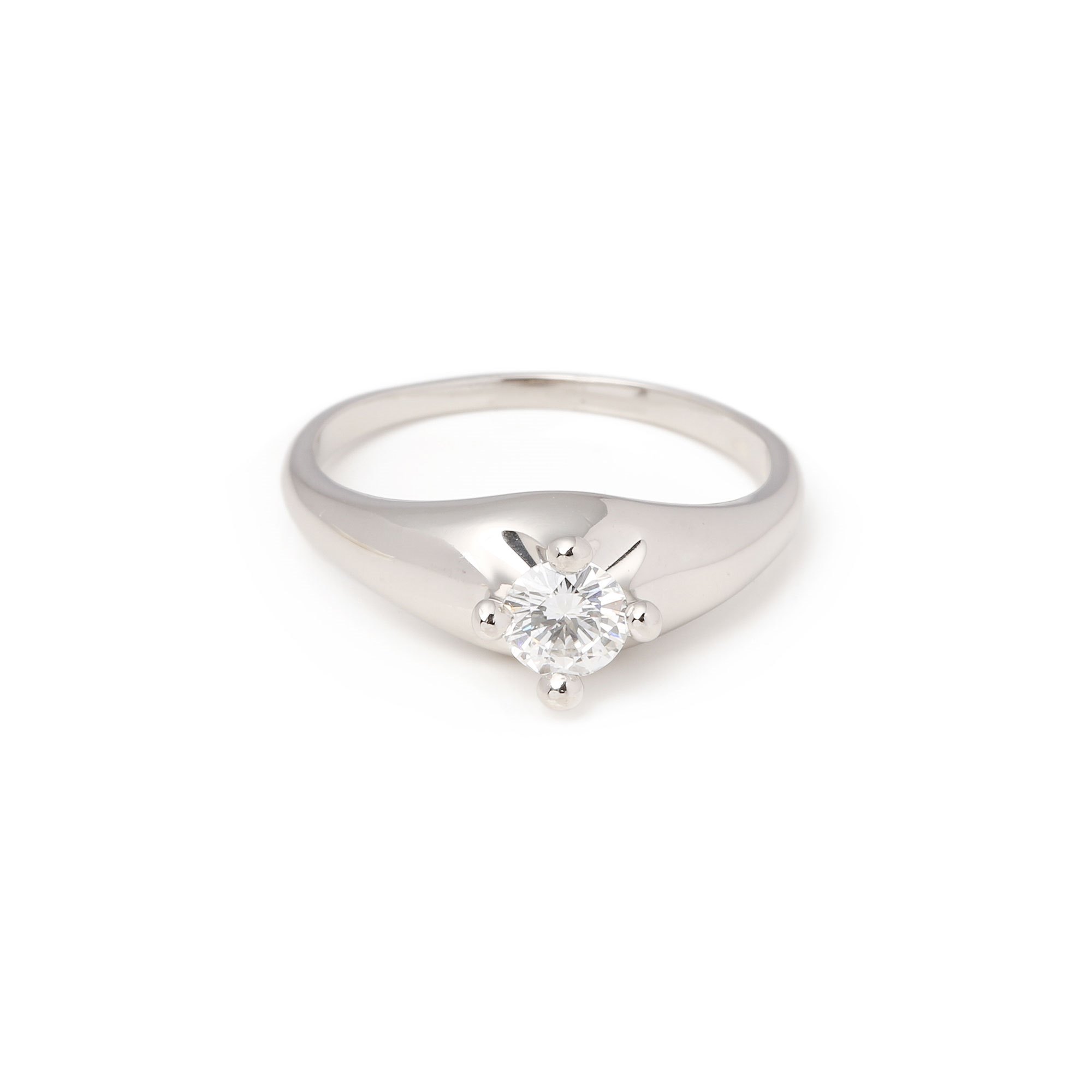 Bulgari Corona Solitaire Diamond Ring J688 | Second Hand Jewellery