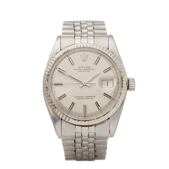 datejust white gold and stainless steel automatic