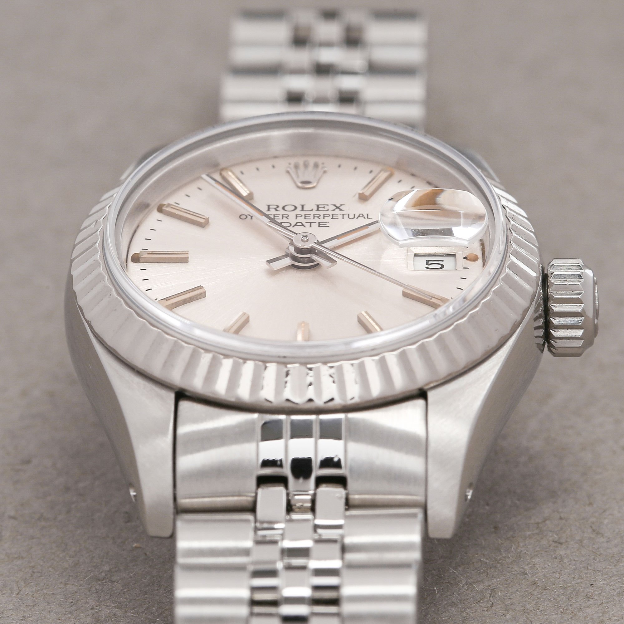 datejust white gold and stainless steel automatic
