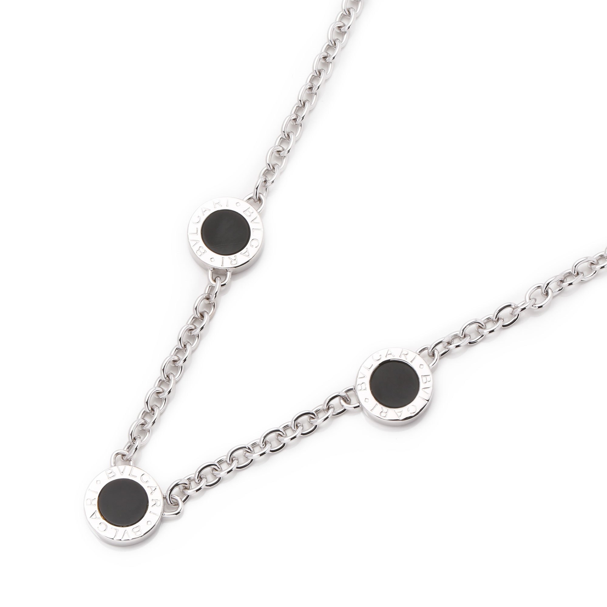 Bulgari Onyx and Diamond necklace