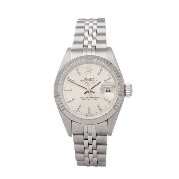 datejust white gold and stainless steel automatic