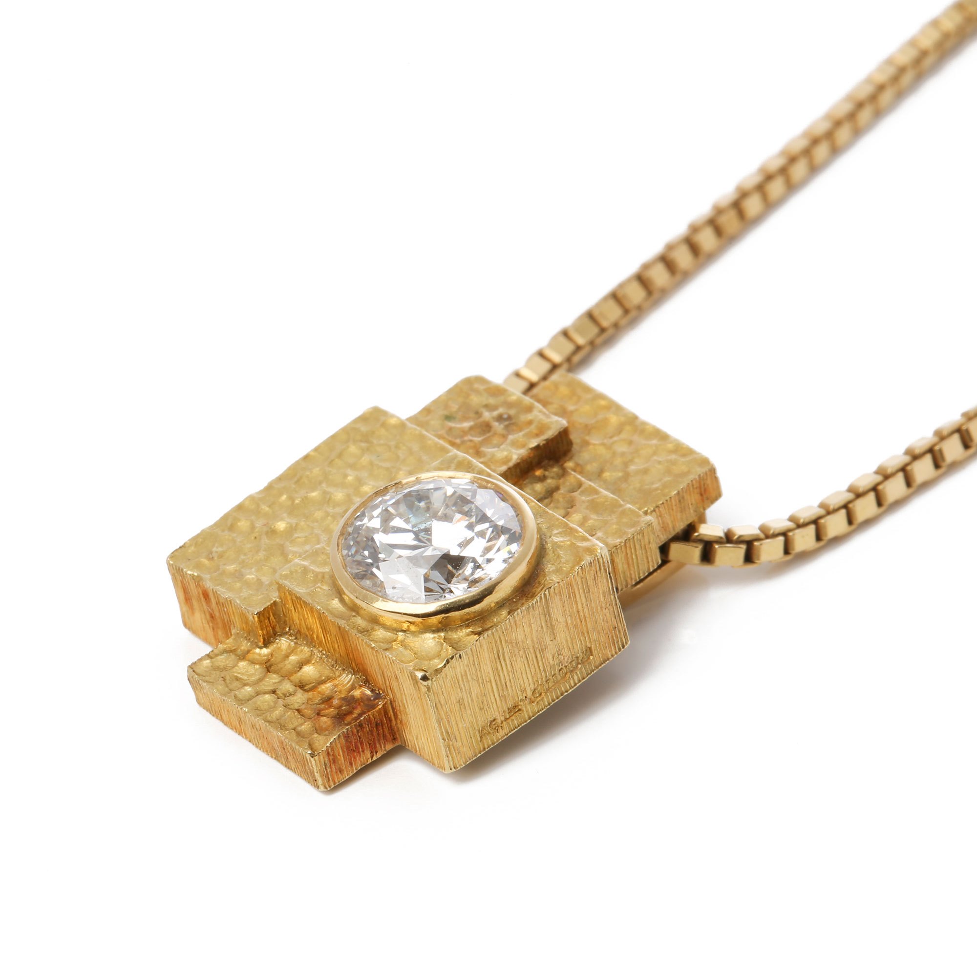Grima 2.18ct Diamond Bespoke Pendant Necklace
