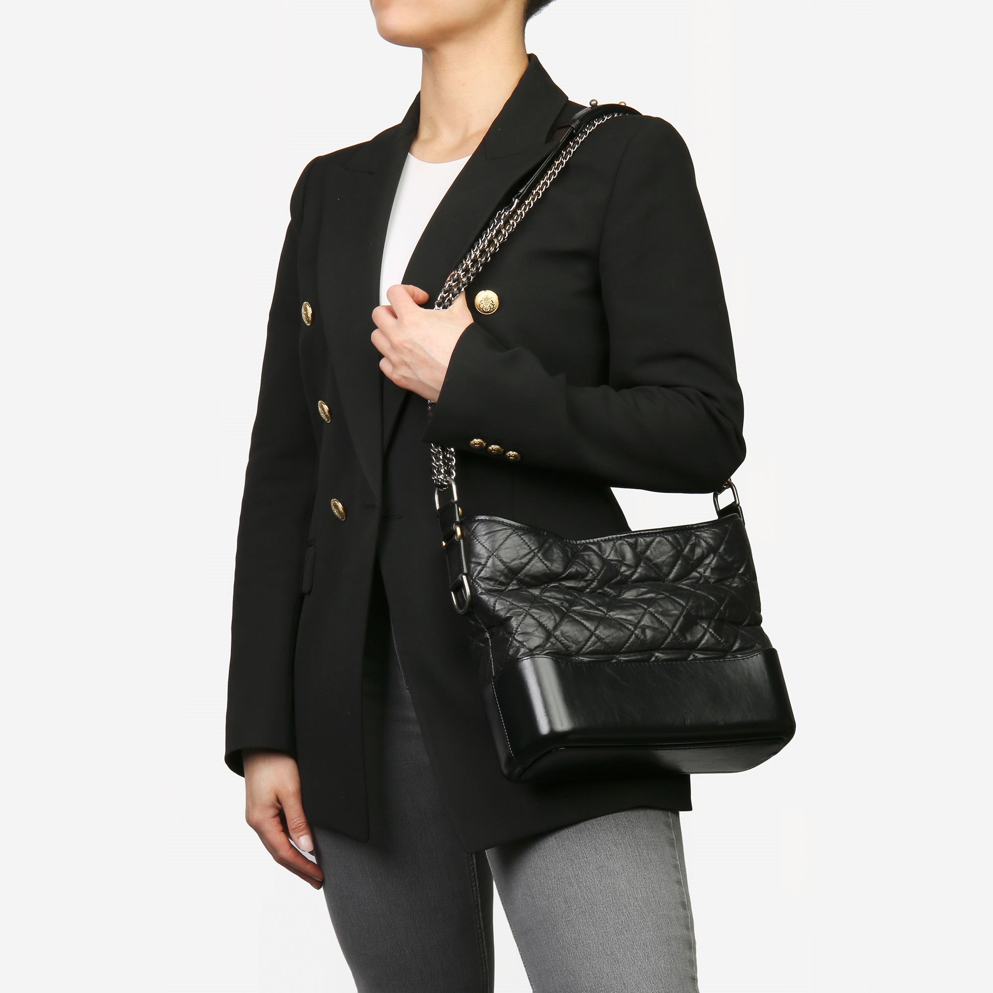 Chanel Gabrielle Hobo Bag 2018 HB3880 | Second Hand Handbags | Xupes