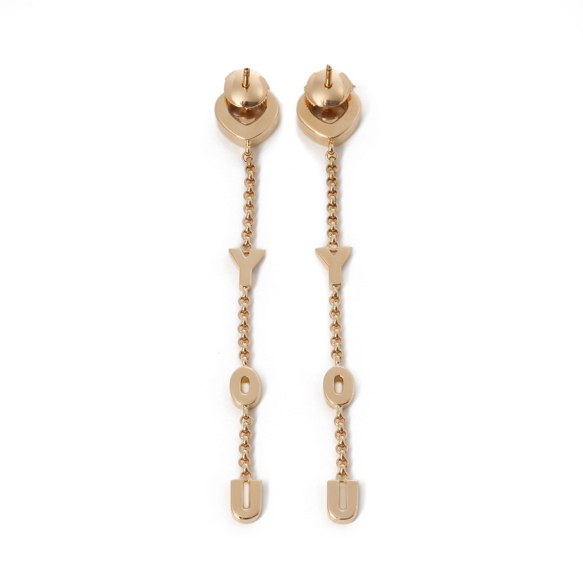 Chopard I love you earrings