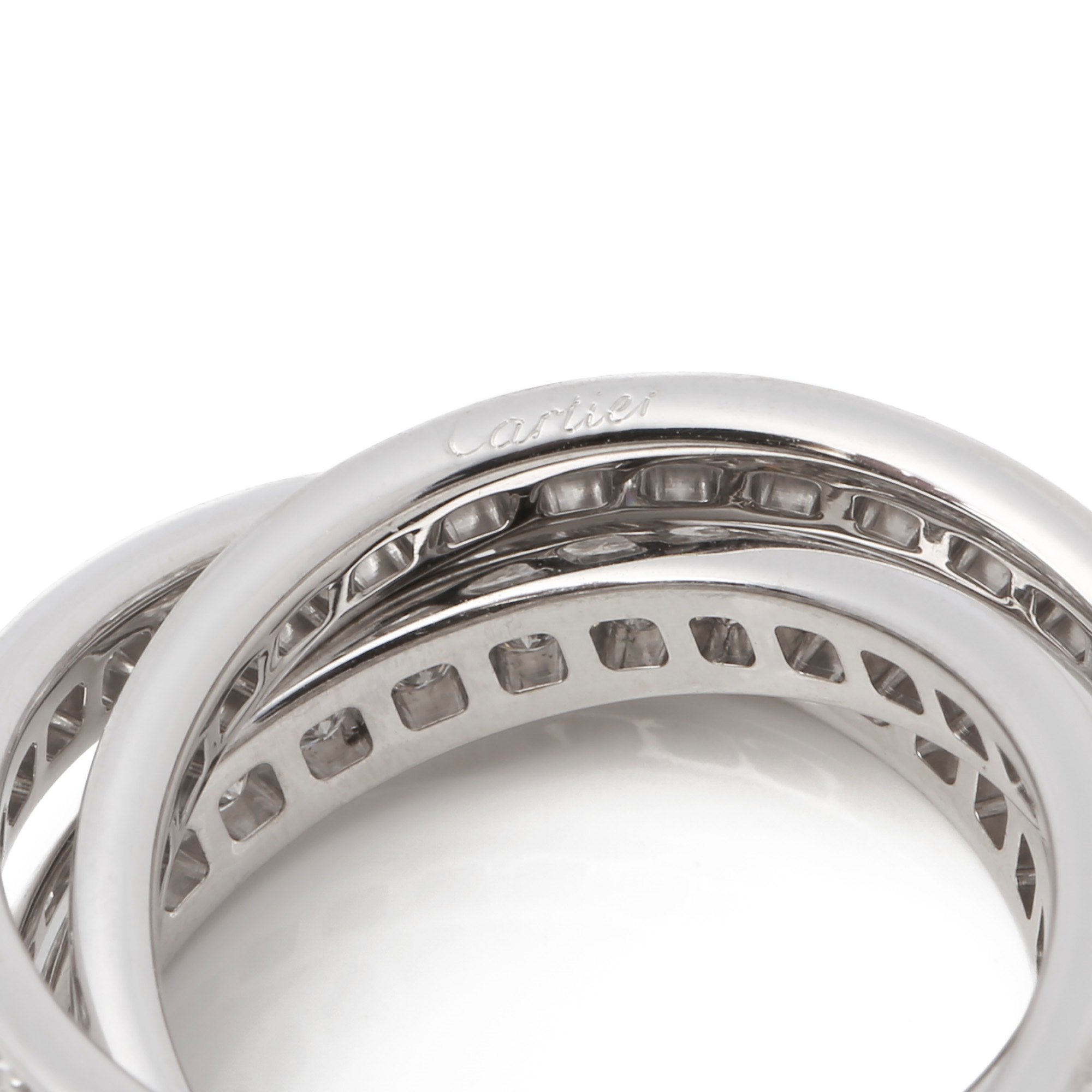 Cartier Trinity Full Diamond Ring