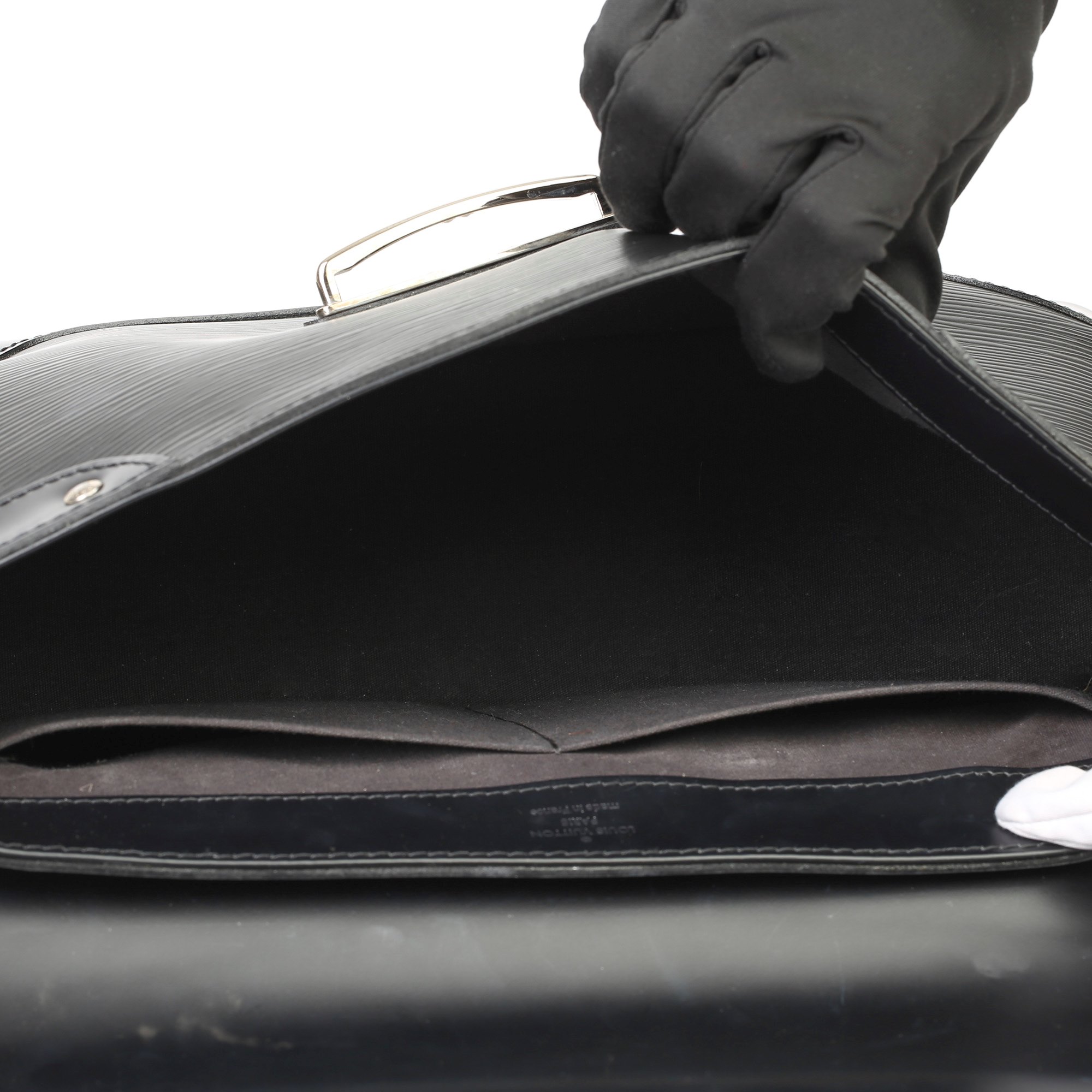Louis Vuitton Black Epi Leather & Black Calfskin Leather Beverly Bag