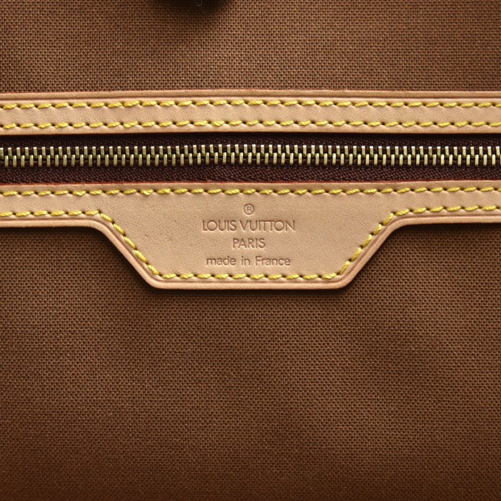 Louis Vuitton Brown Monogram Coated Canvas & Vachetta Leather Porte Documents Voyage 2 Poches