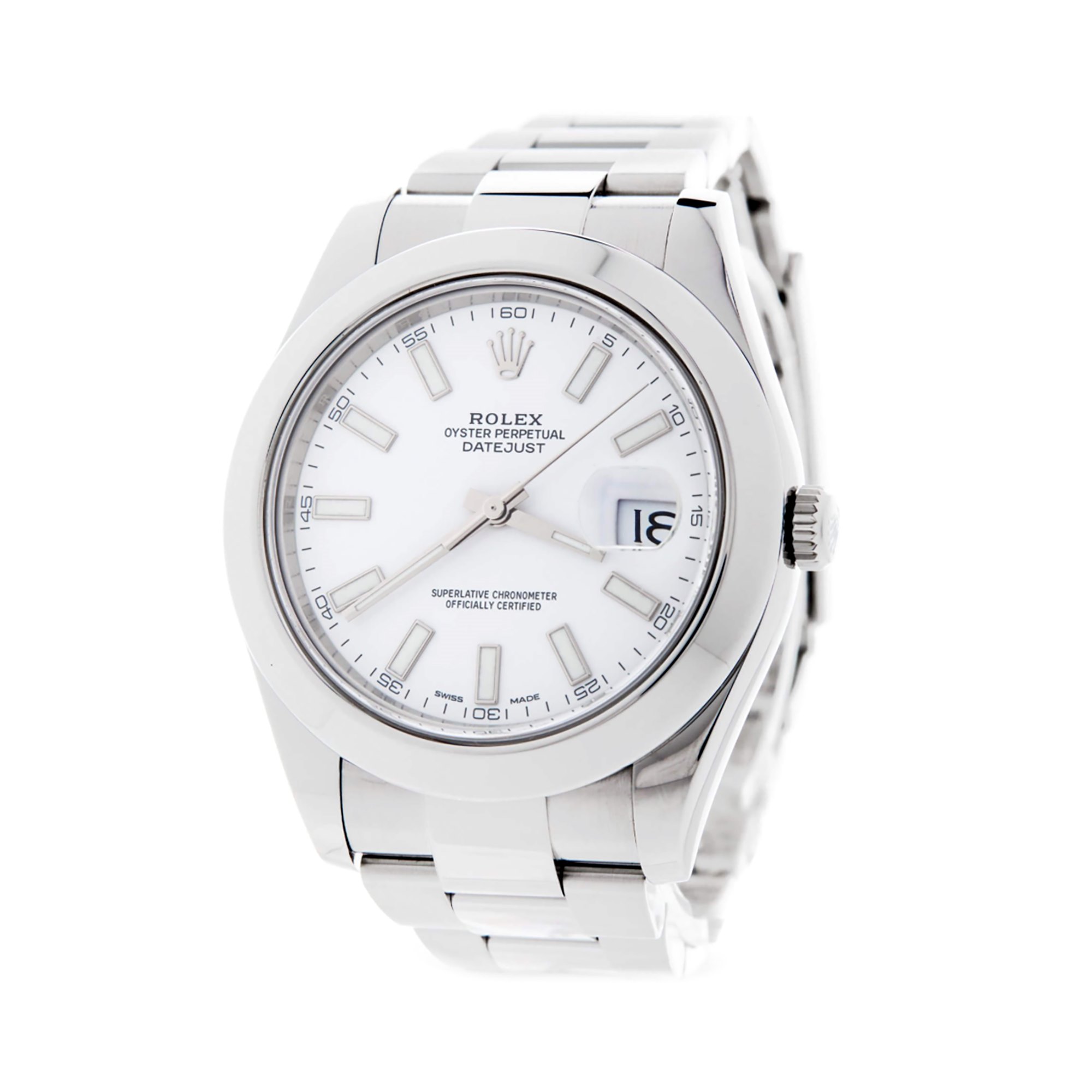 rolex datejust 41 stainless steel