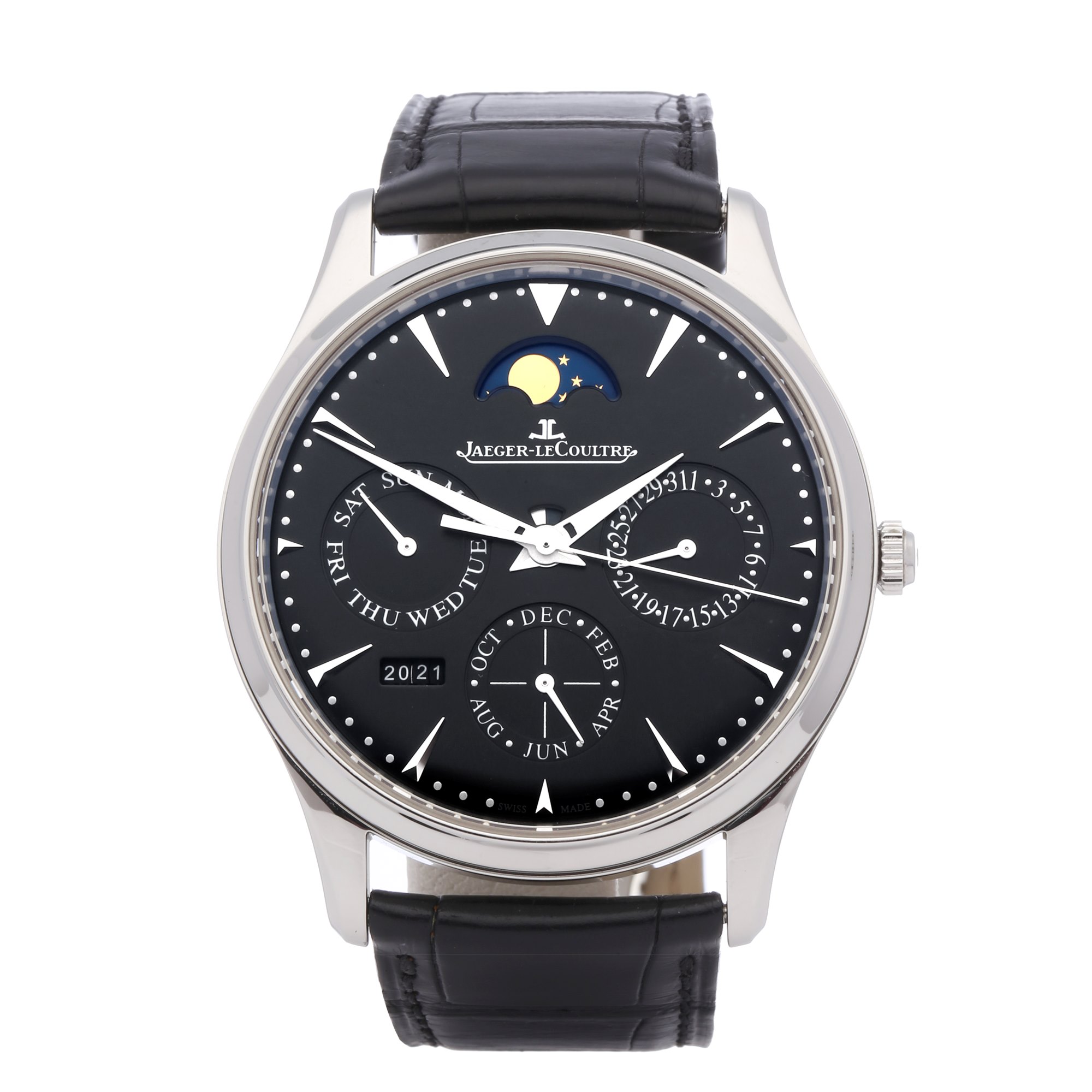 Jaeger-LeCoultre Master Ultra Thin Perpetual Roestvrij Staal 130.84.70