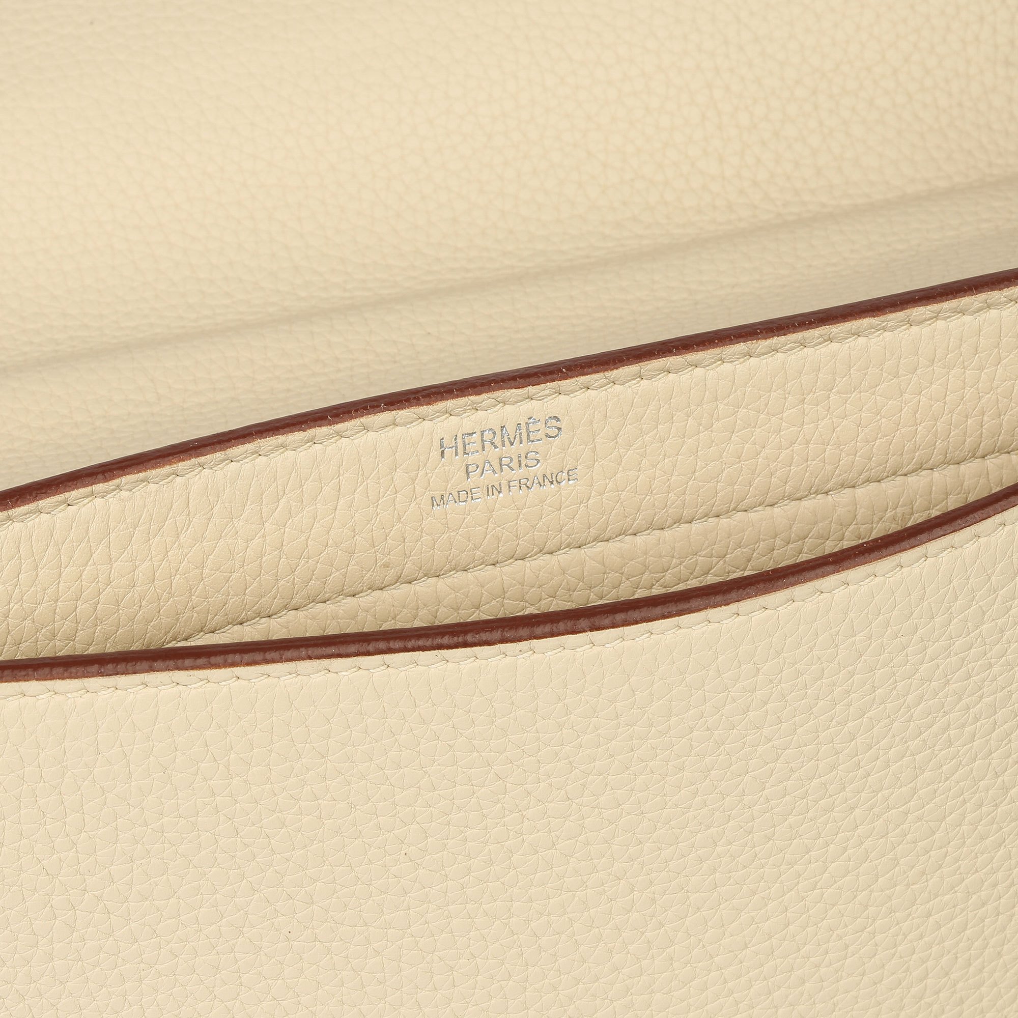 Hermès Parchemin Clemence Leather Sac a Depeche 27