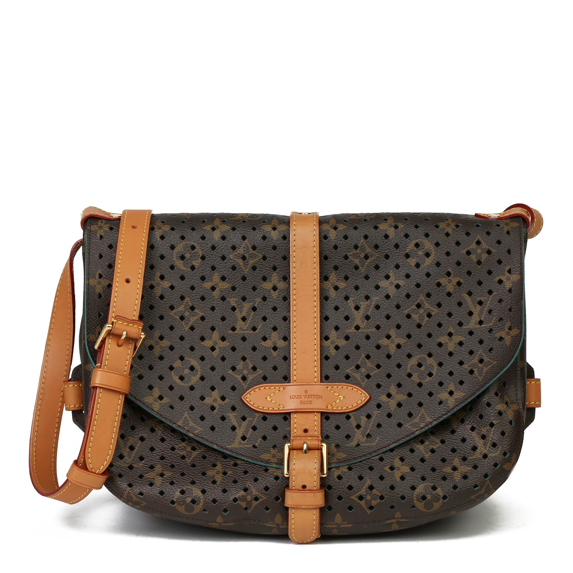 louis vuitton saumur perforated