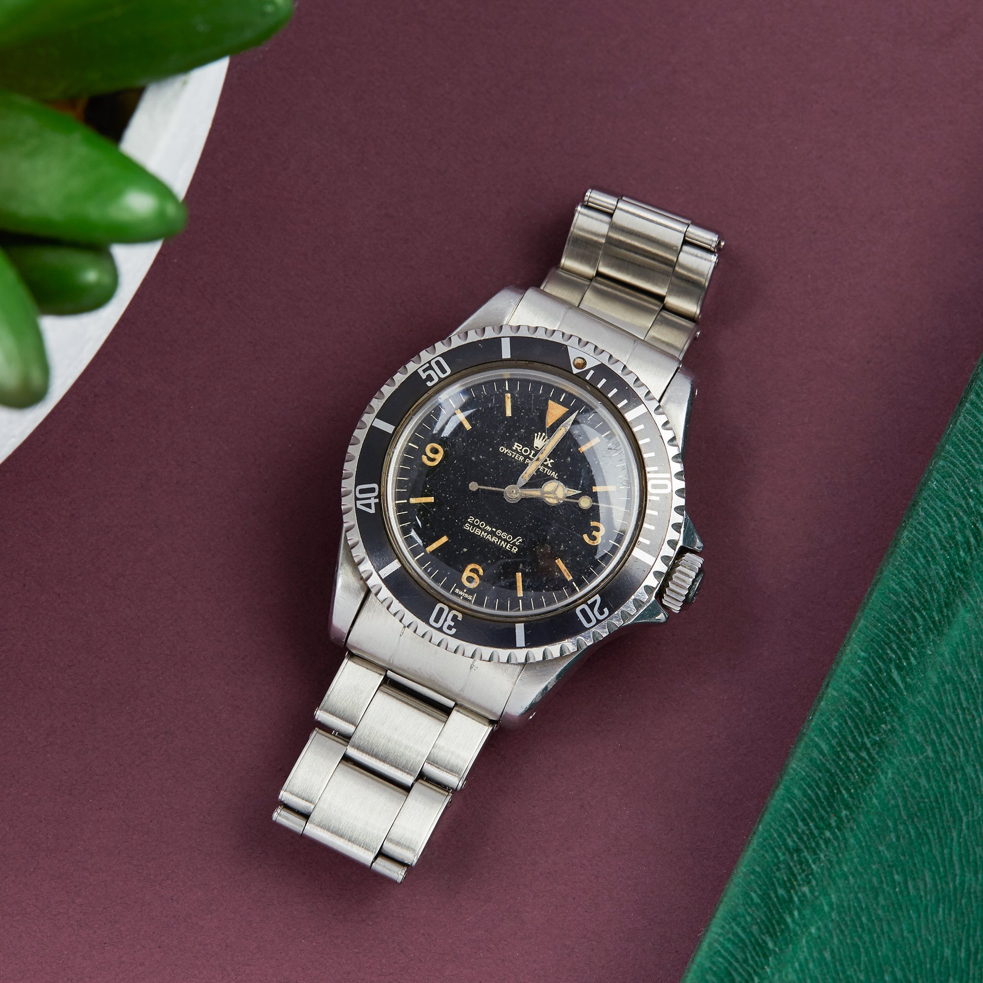 Rolex Submariner Gilt Explorer "Kissing L" Dial Stainless Steel - 5513 Roestvrij Staal 5513