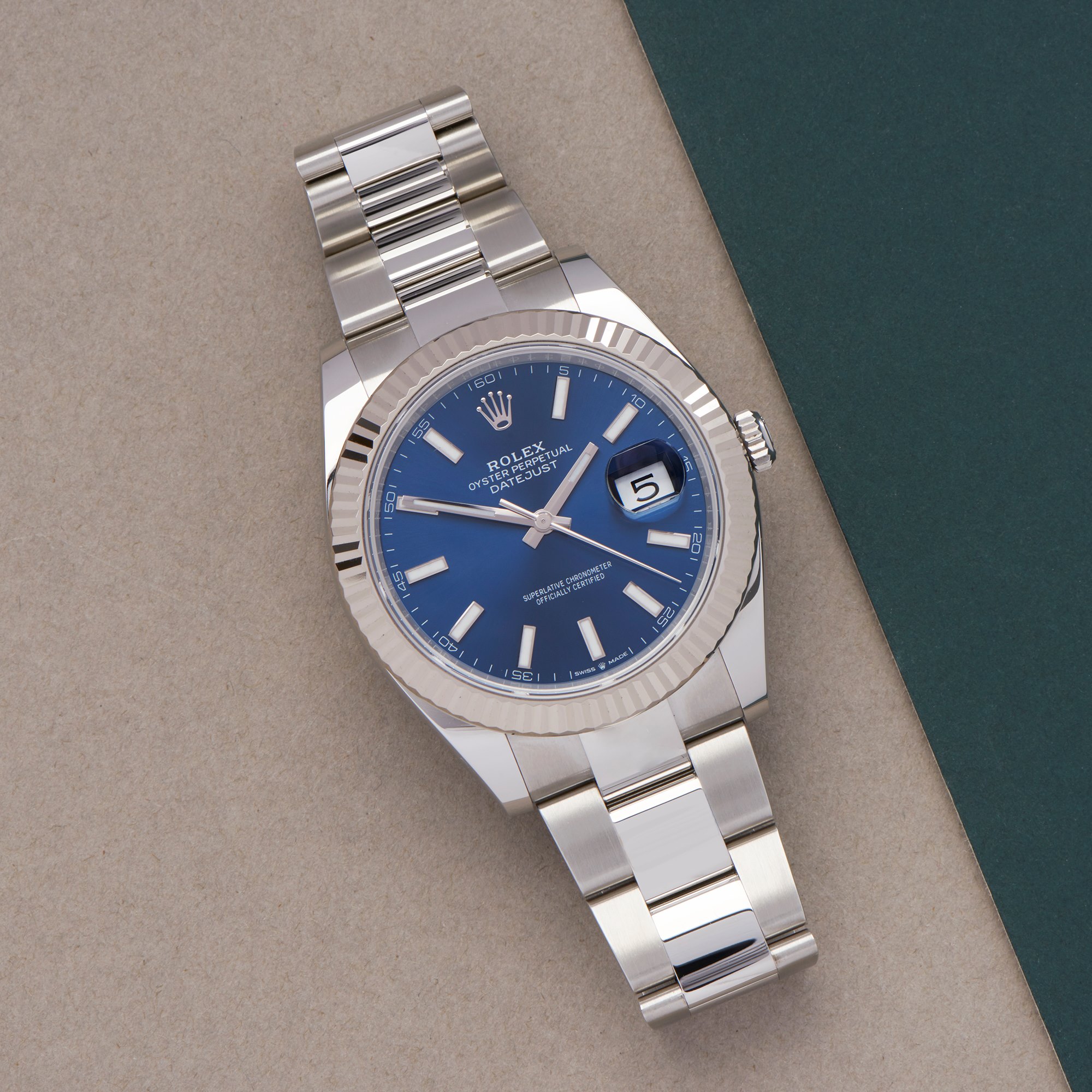 rolex datejust 41 stainless steel