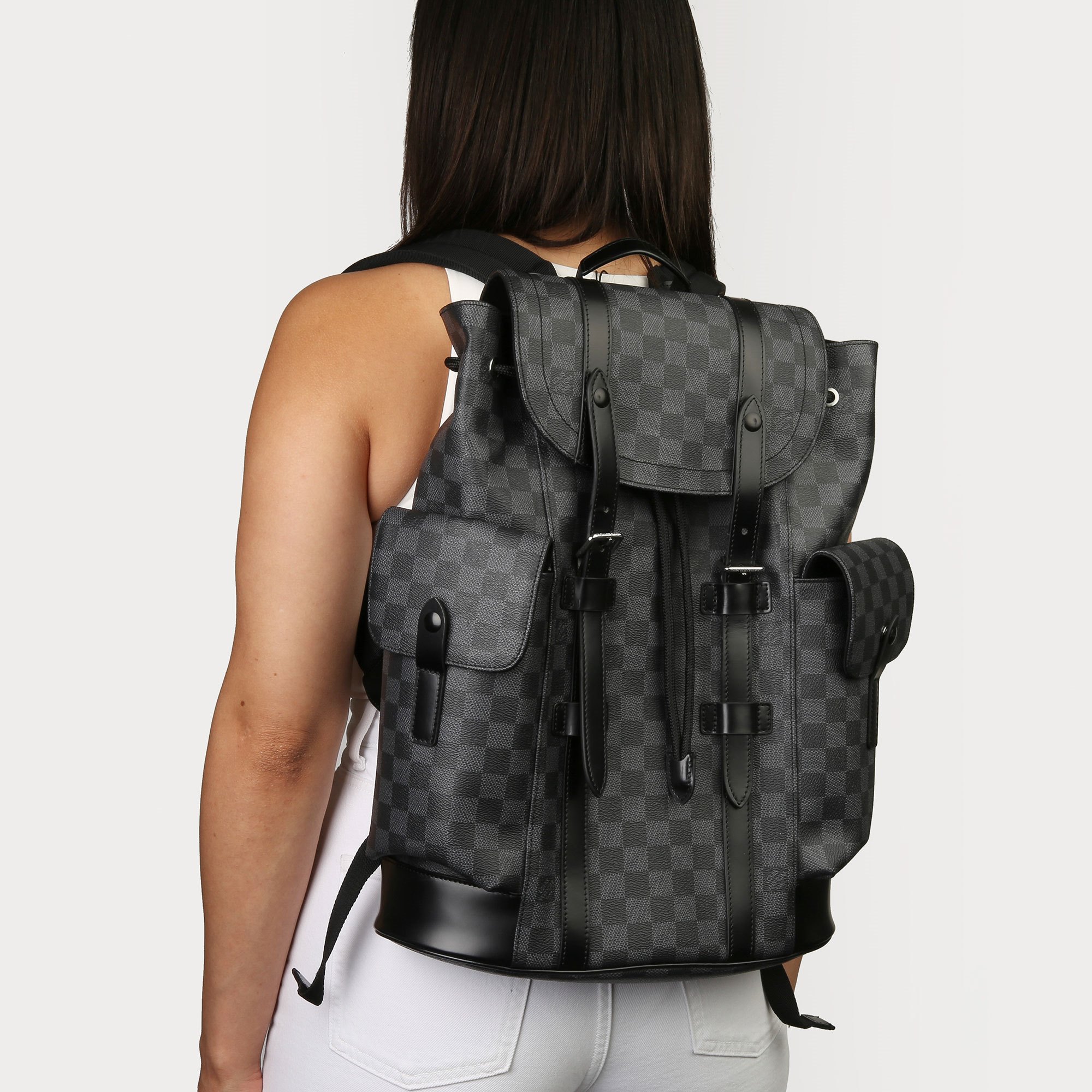 Louis Vuitton Christopher Backpack 2018 CB341 Second Hand Handbags ...