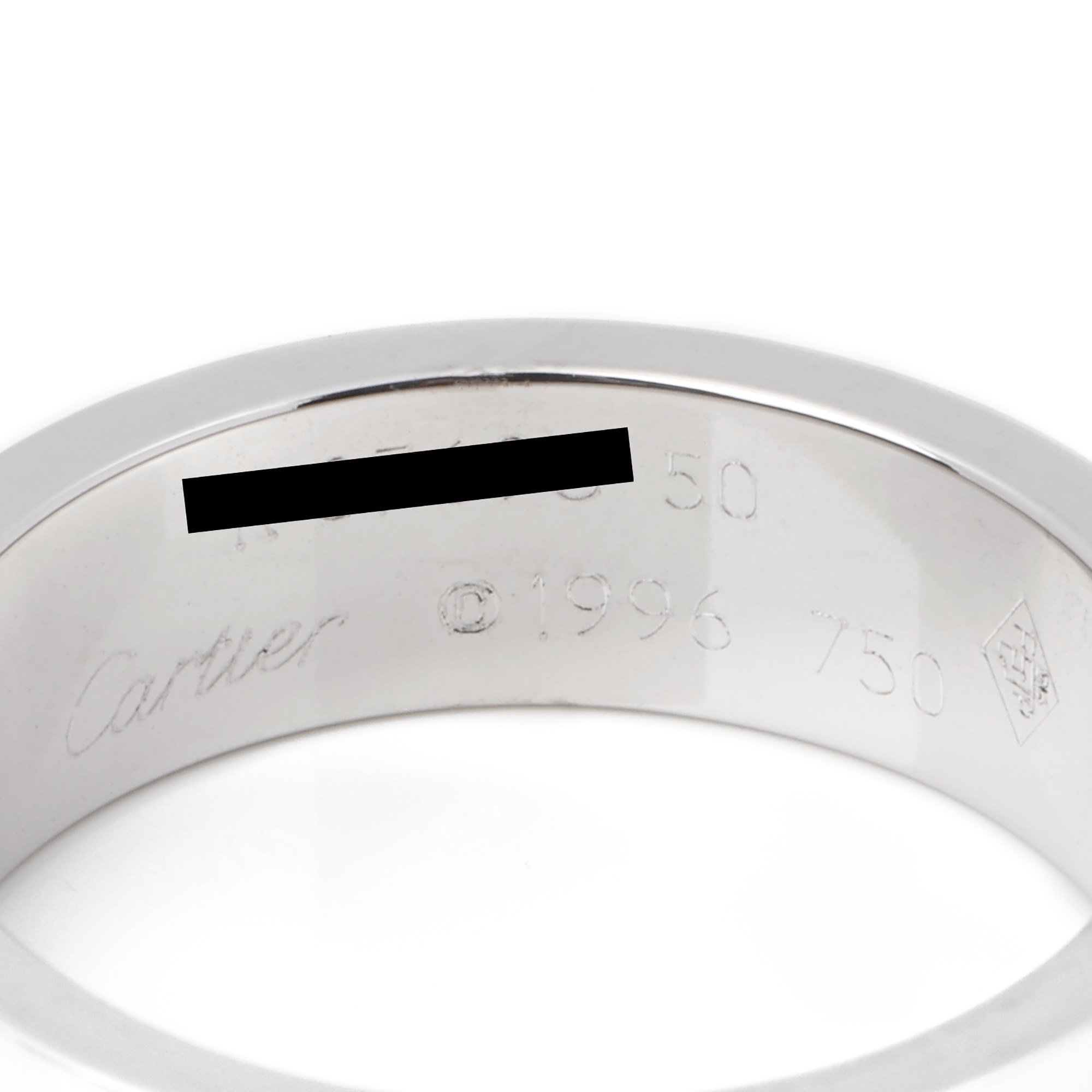 Cartier Love White Gold Band RIng