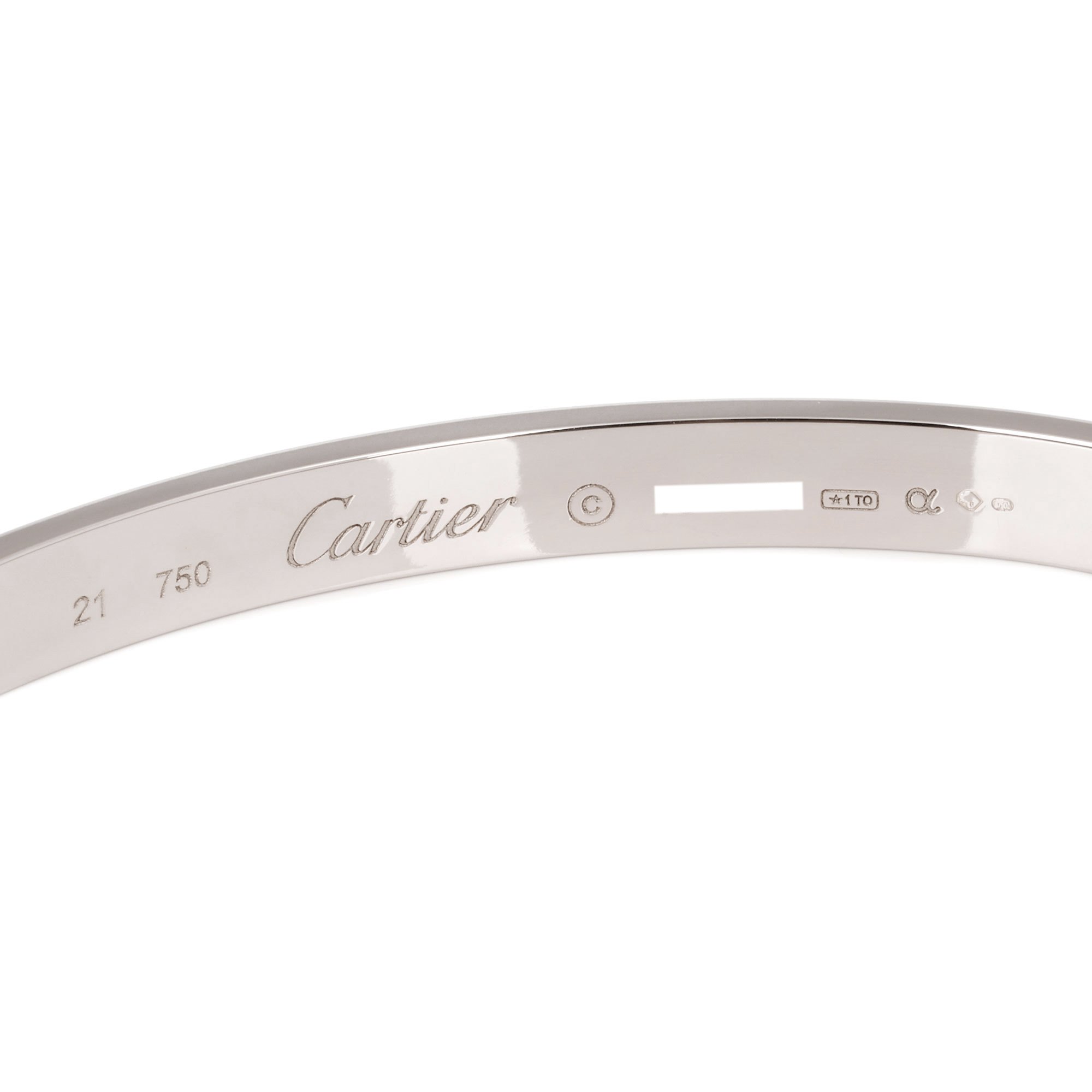 Cartier White Gold Love Bangle
