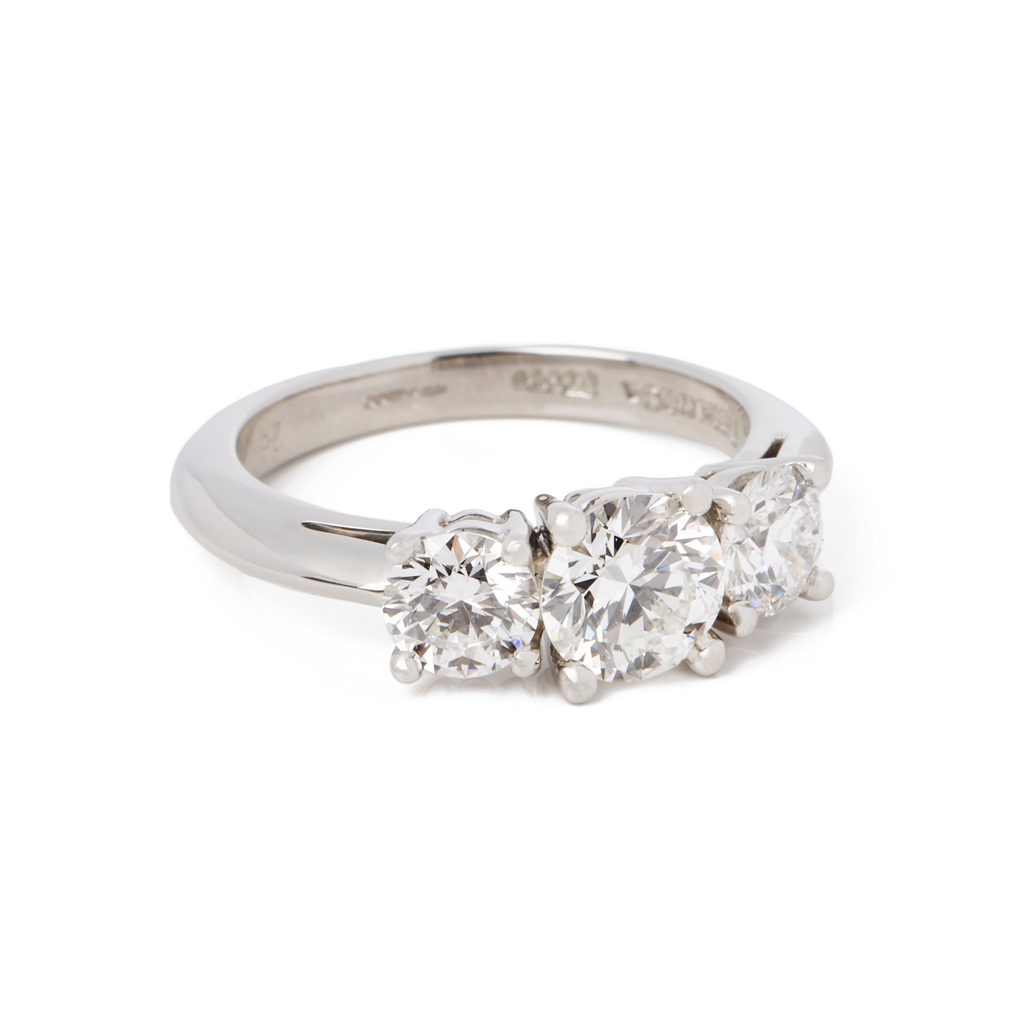 Tiffany & Co. 1.4ct Diamond Trilogy Ring