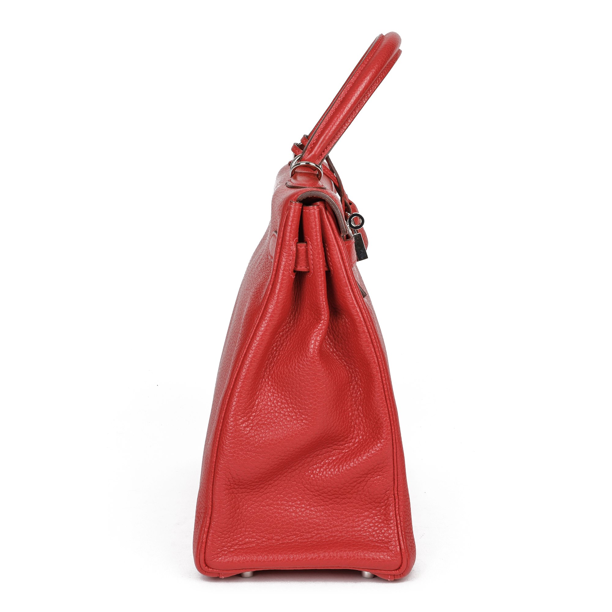 Hermès Rouge Casaque Togo Leather Amazone Kelly 35cm Retourne