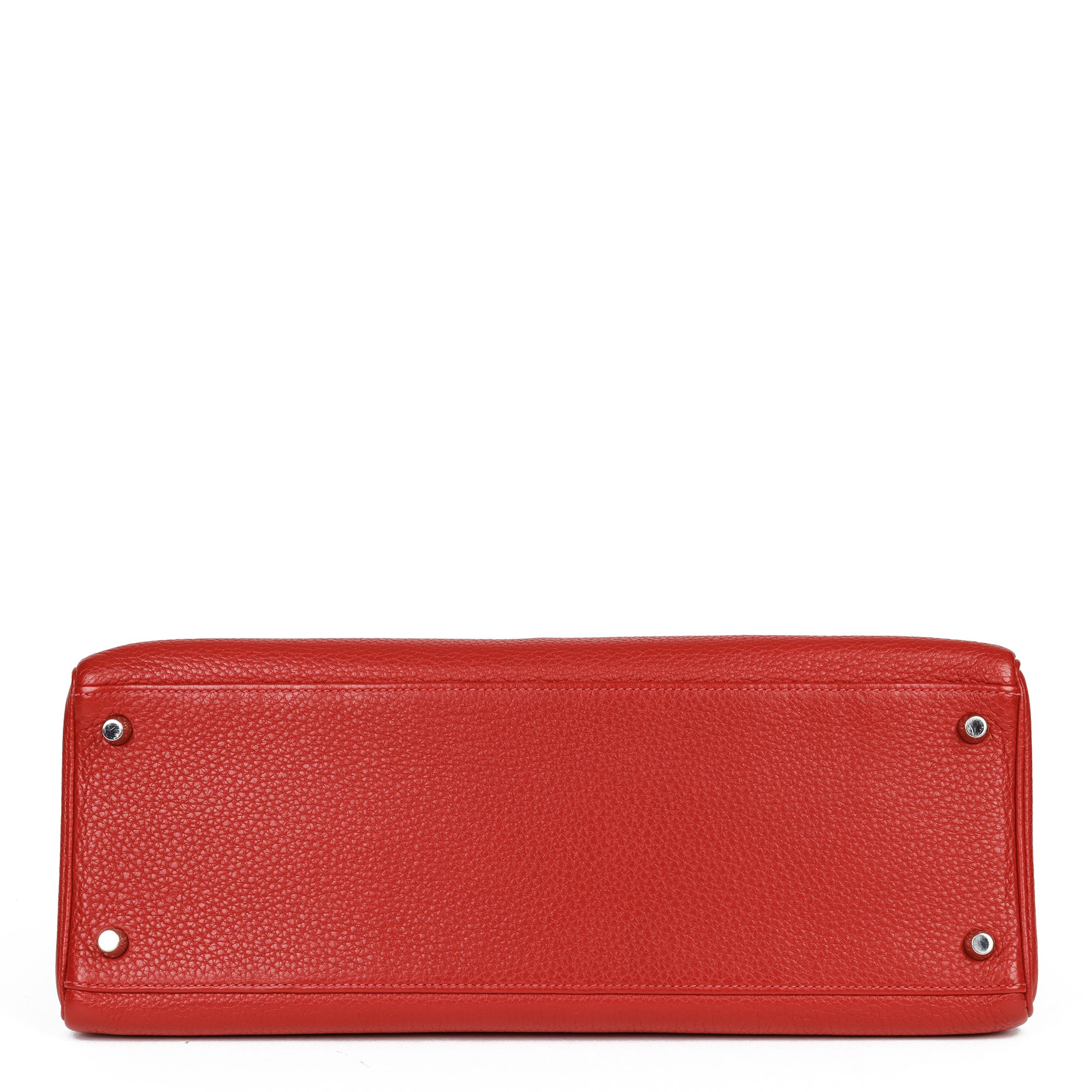 Hermès Rouge Casaque Togo Leather Kelly 35cm Retourne