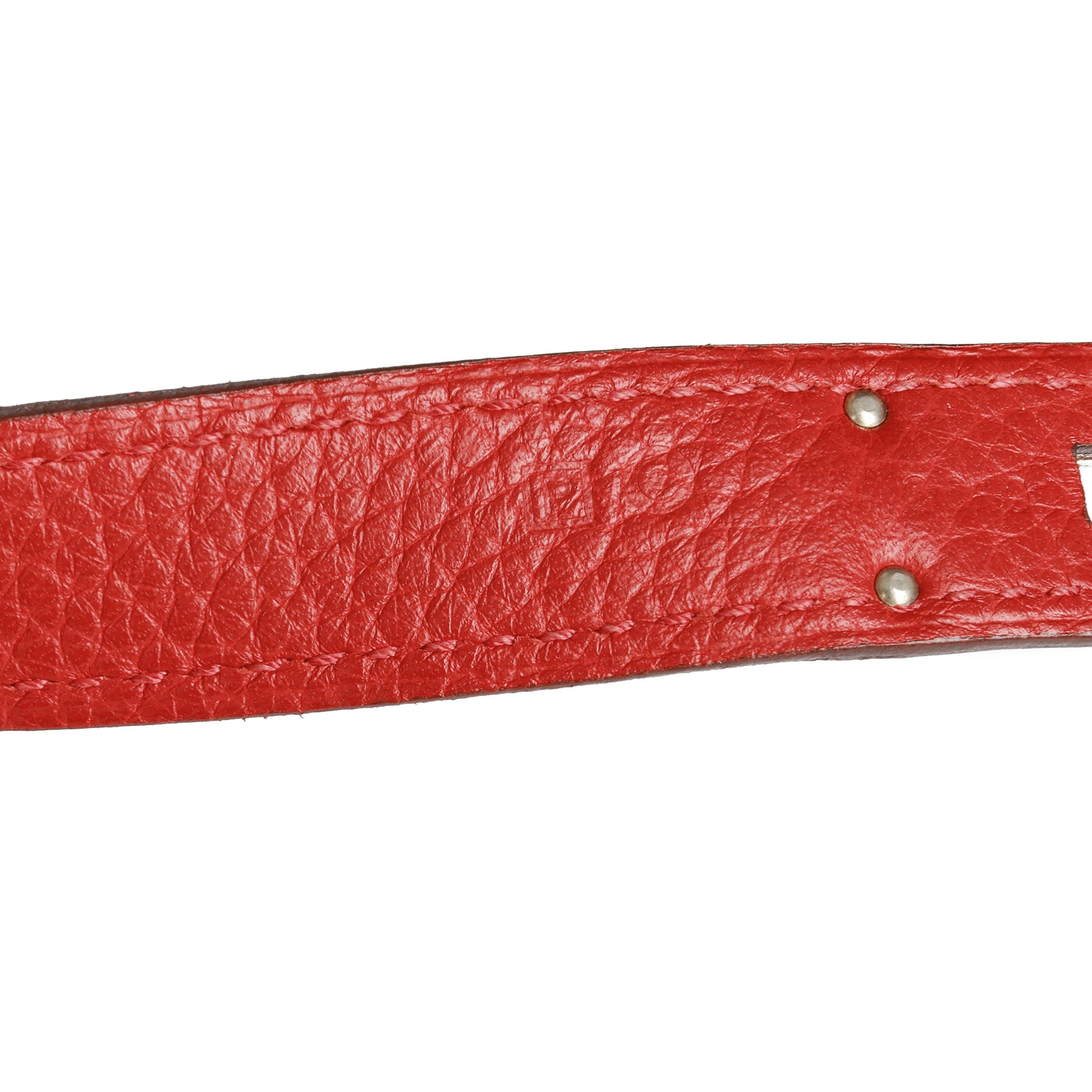 Hermès Rouge Casaque Togo Leather Amazone Kelly 35cm Retourne