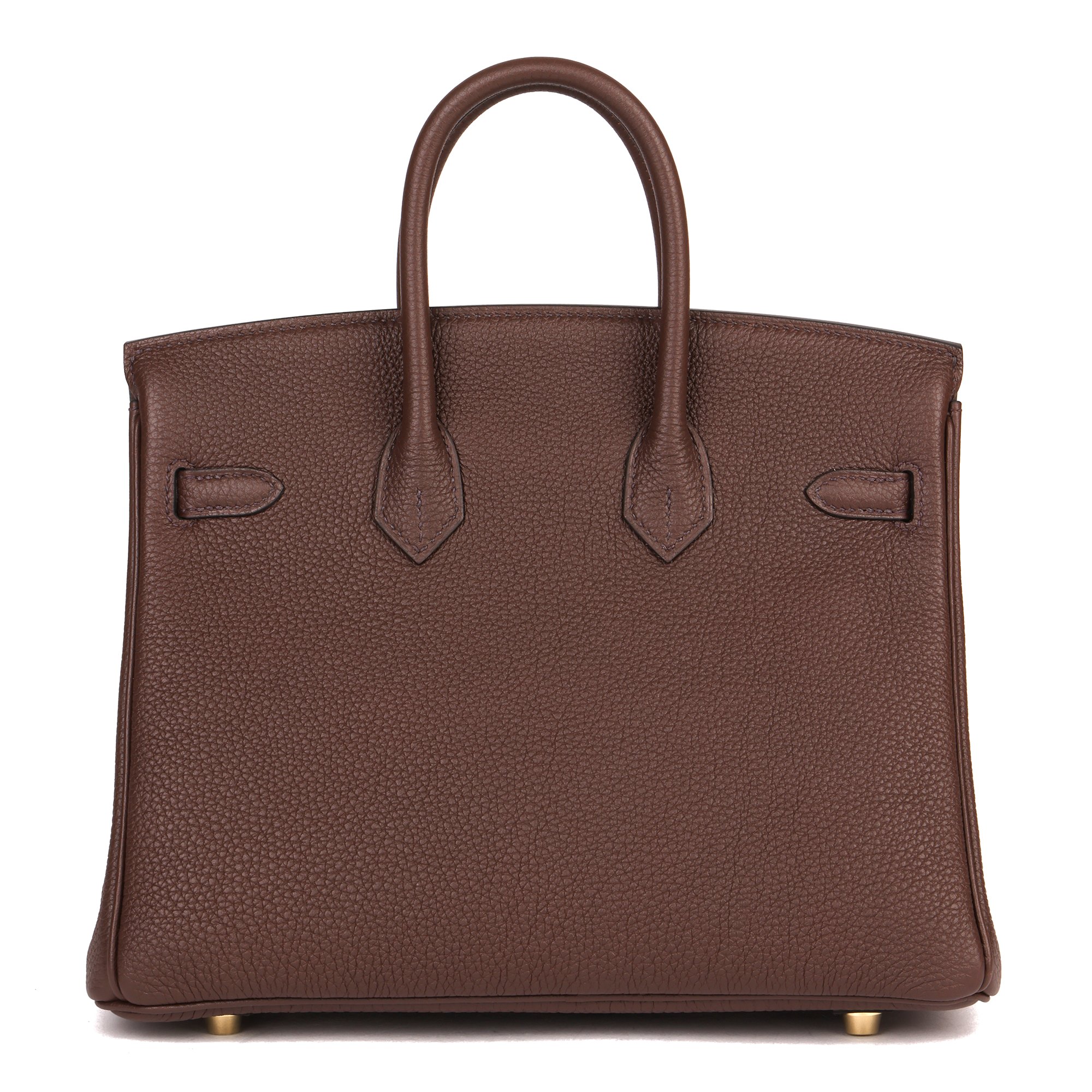 Hermès Rouge Sellier Togo Leather Birkin 25cm Retourne